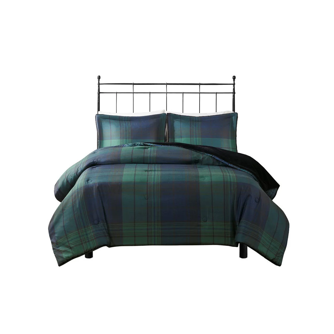 Full/Queen Faux Wool to Faux Fur Down Alternative Comforter Set - Image 4