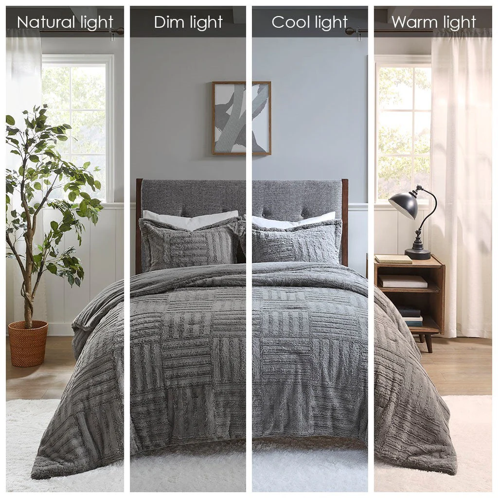 Full/Queen Fur Down Alternative Comforter Mini Set - Image 4