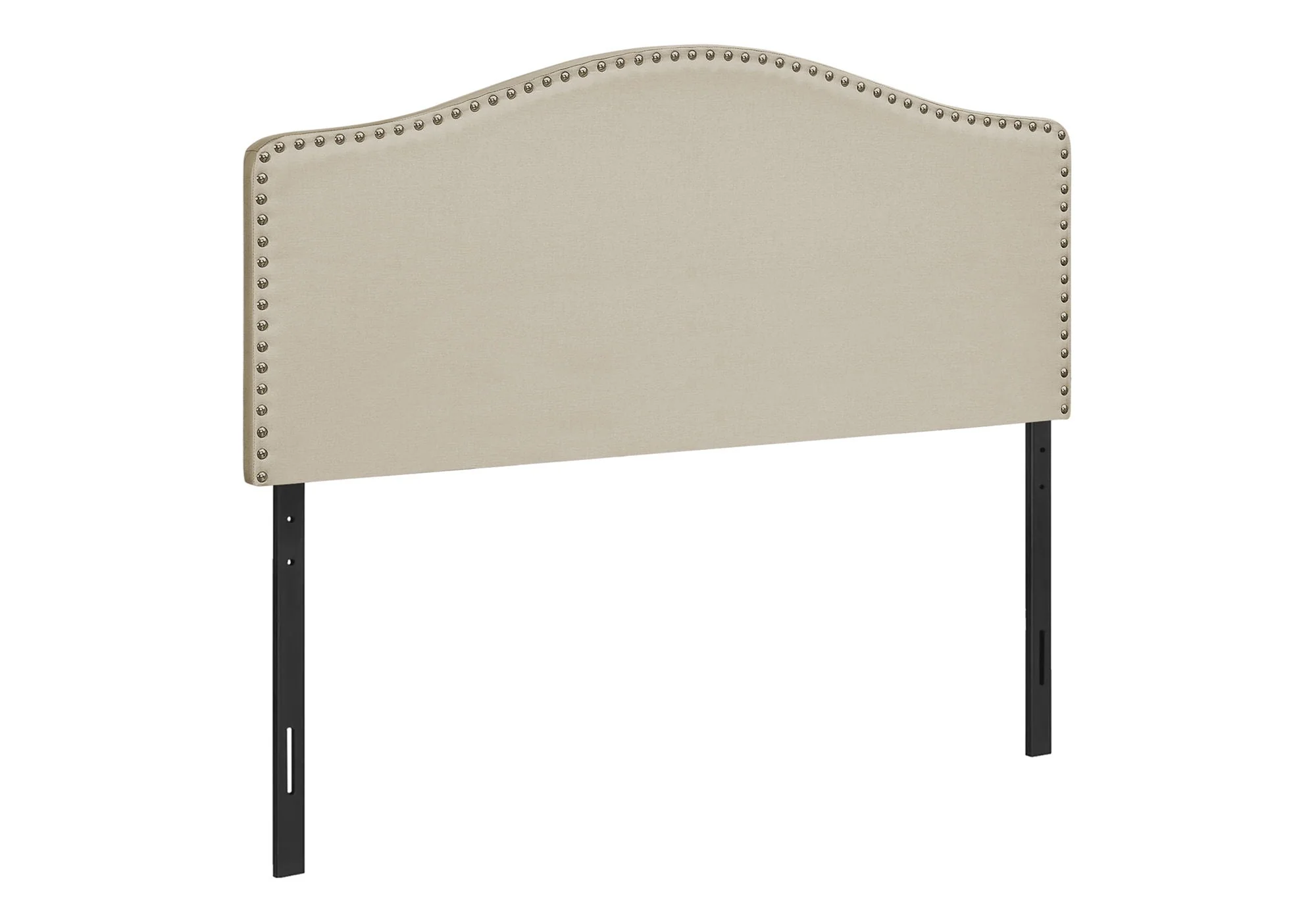 Full Size Upholstered Bed Headboard - Beige - Image 4