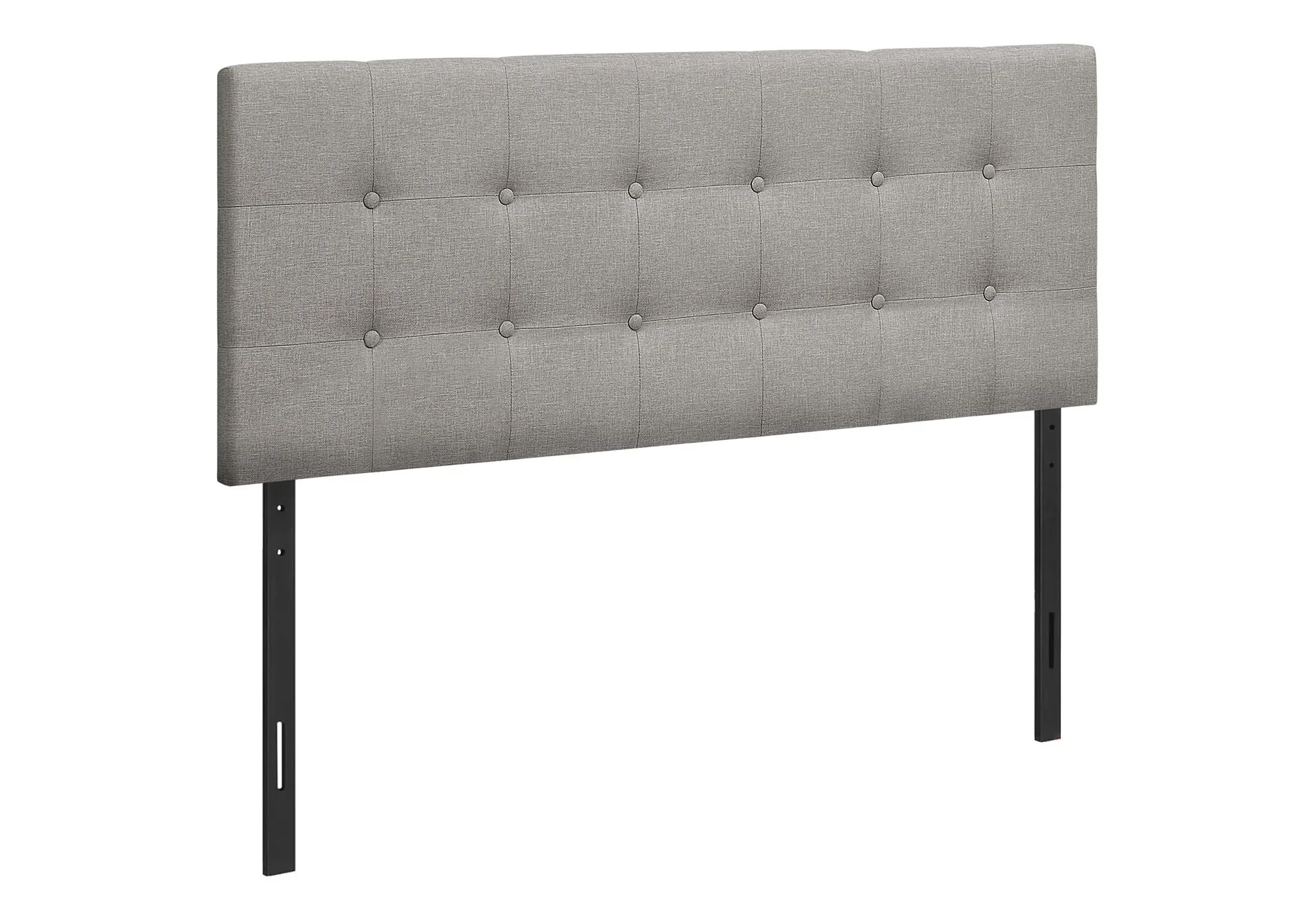 Full Size Upholstered Headboard Only, Transitional - Gray - Image 4