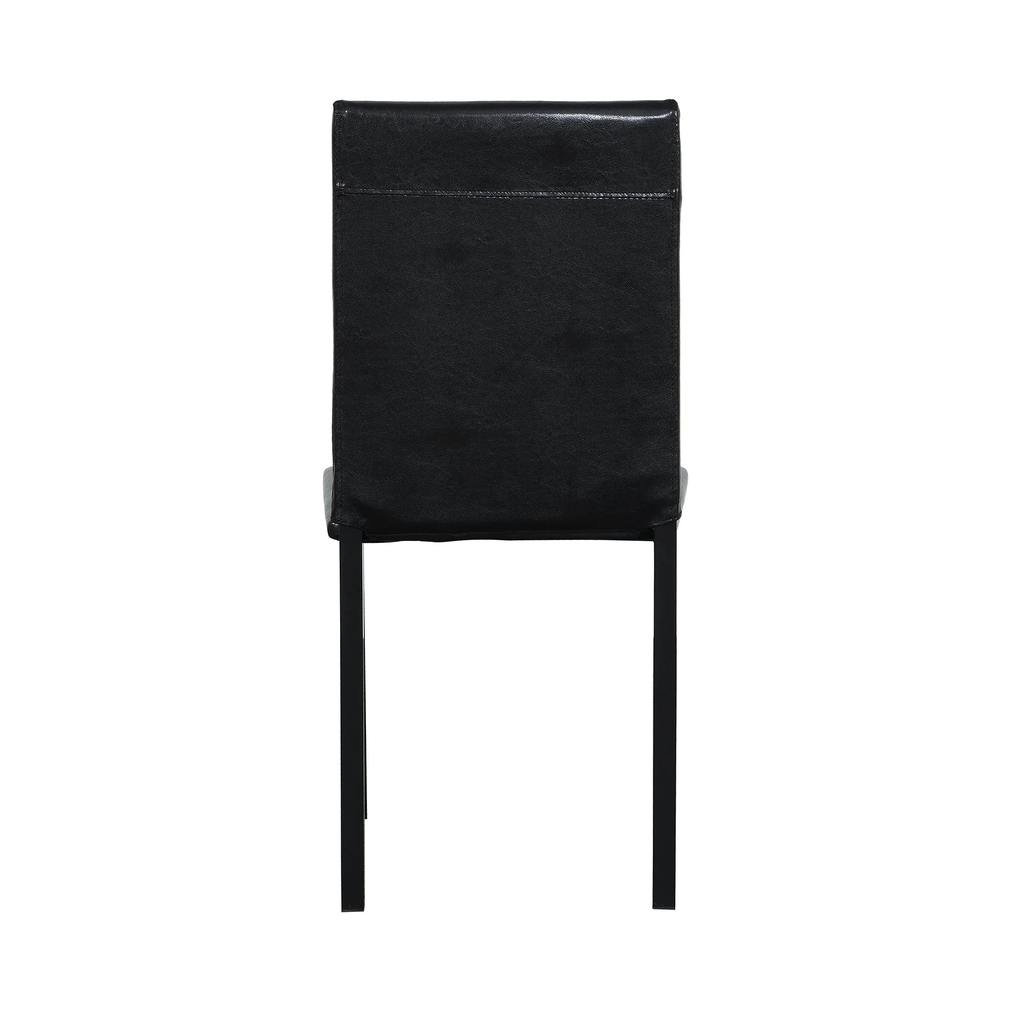 Furniture 5 Piece Metal Dinette Set with Faux Marble Top - Black - Image 12