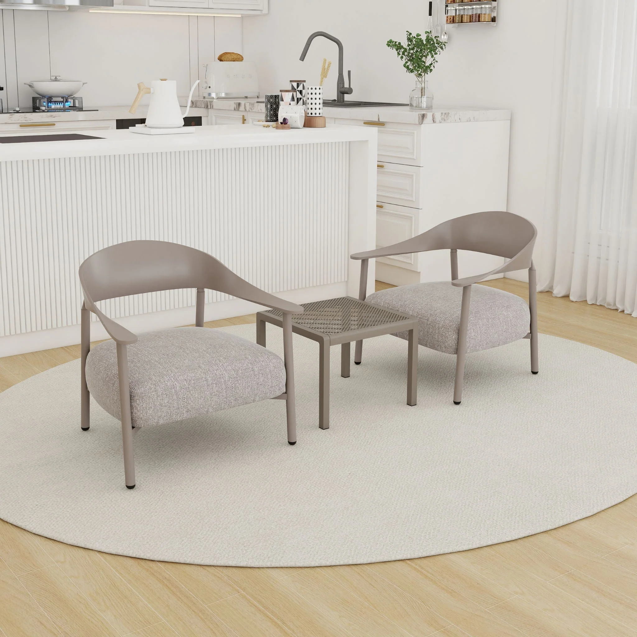 Furniture Set With Seat Cushions, Sturdy And Durable - Image 5