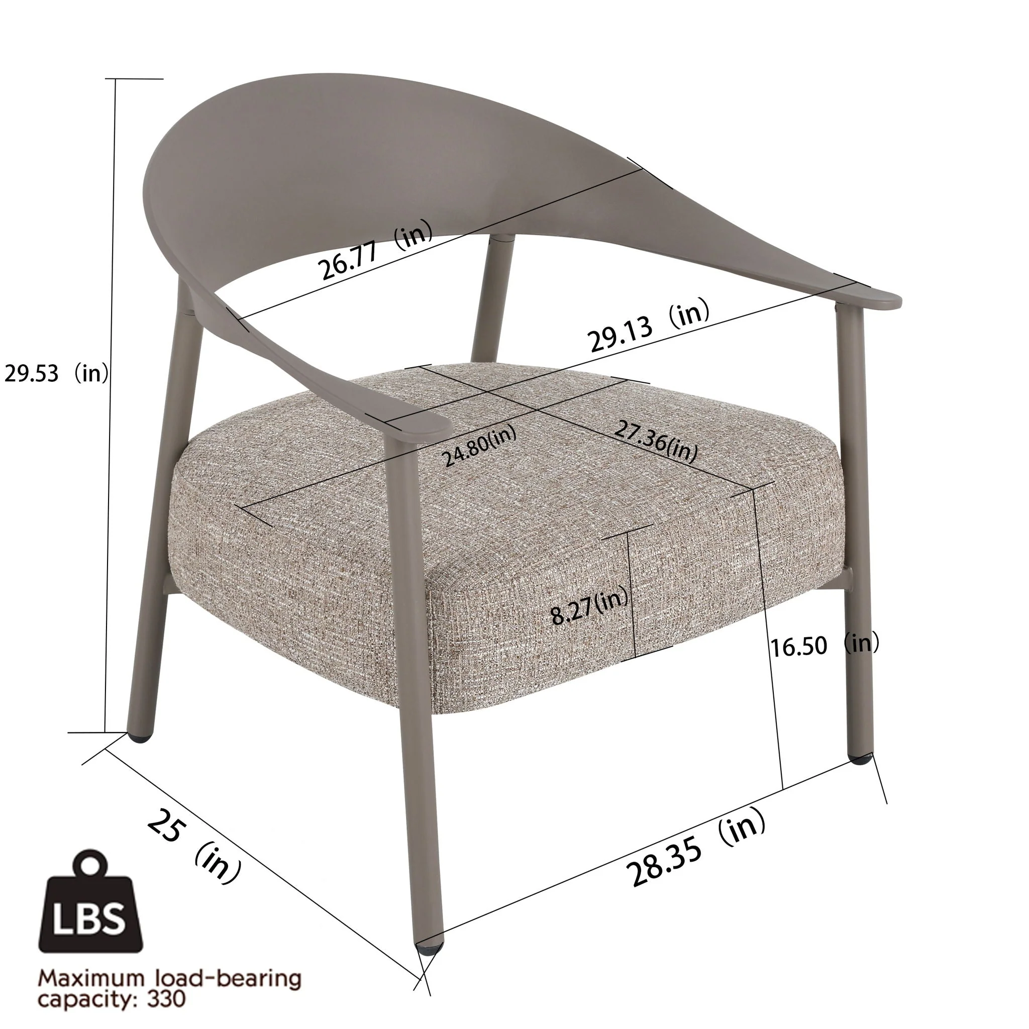 Furniture Set With Seat Cushions, Sturdy And Durable - Image 6
