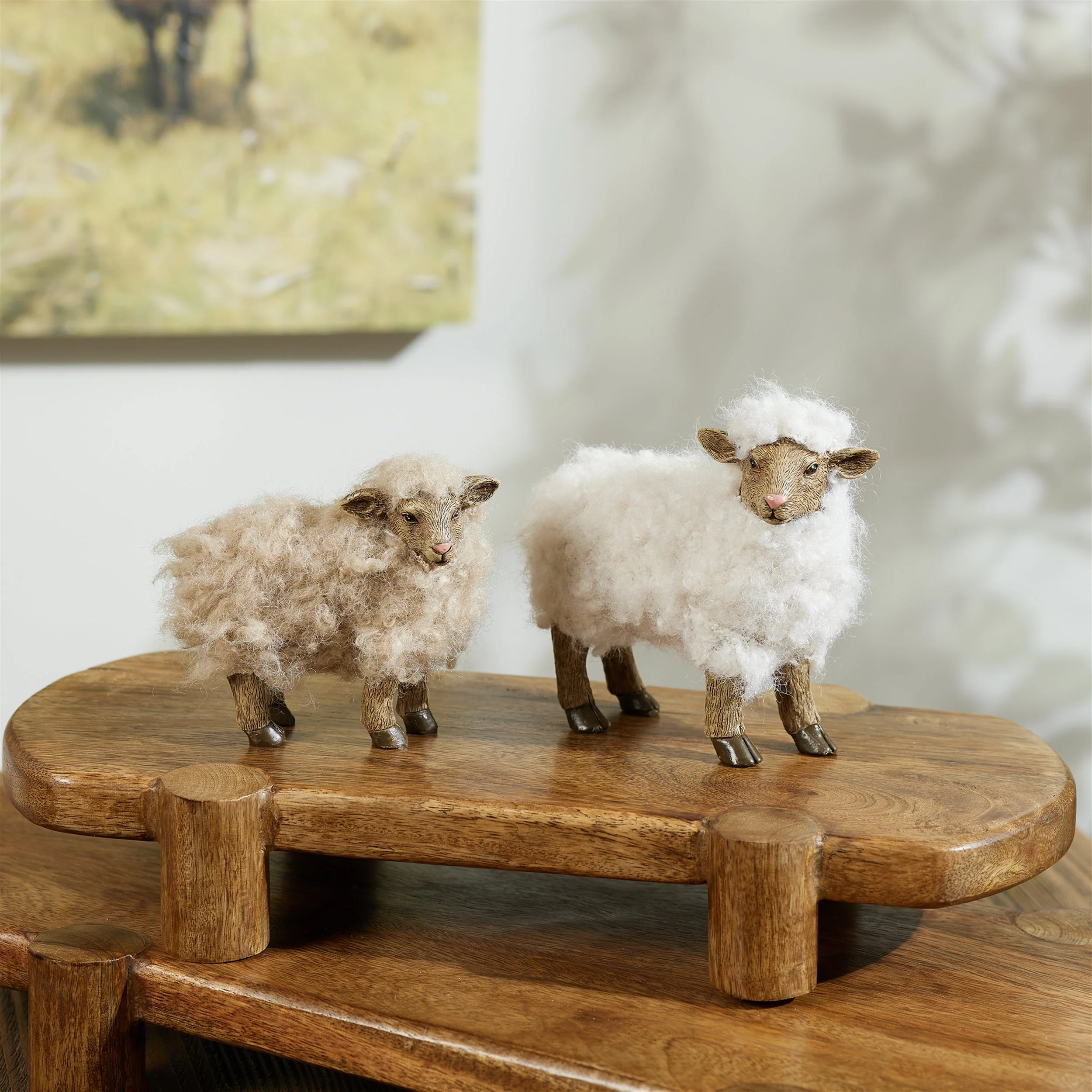 Furry Sheep Figurine (Set of 6) - Image 2