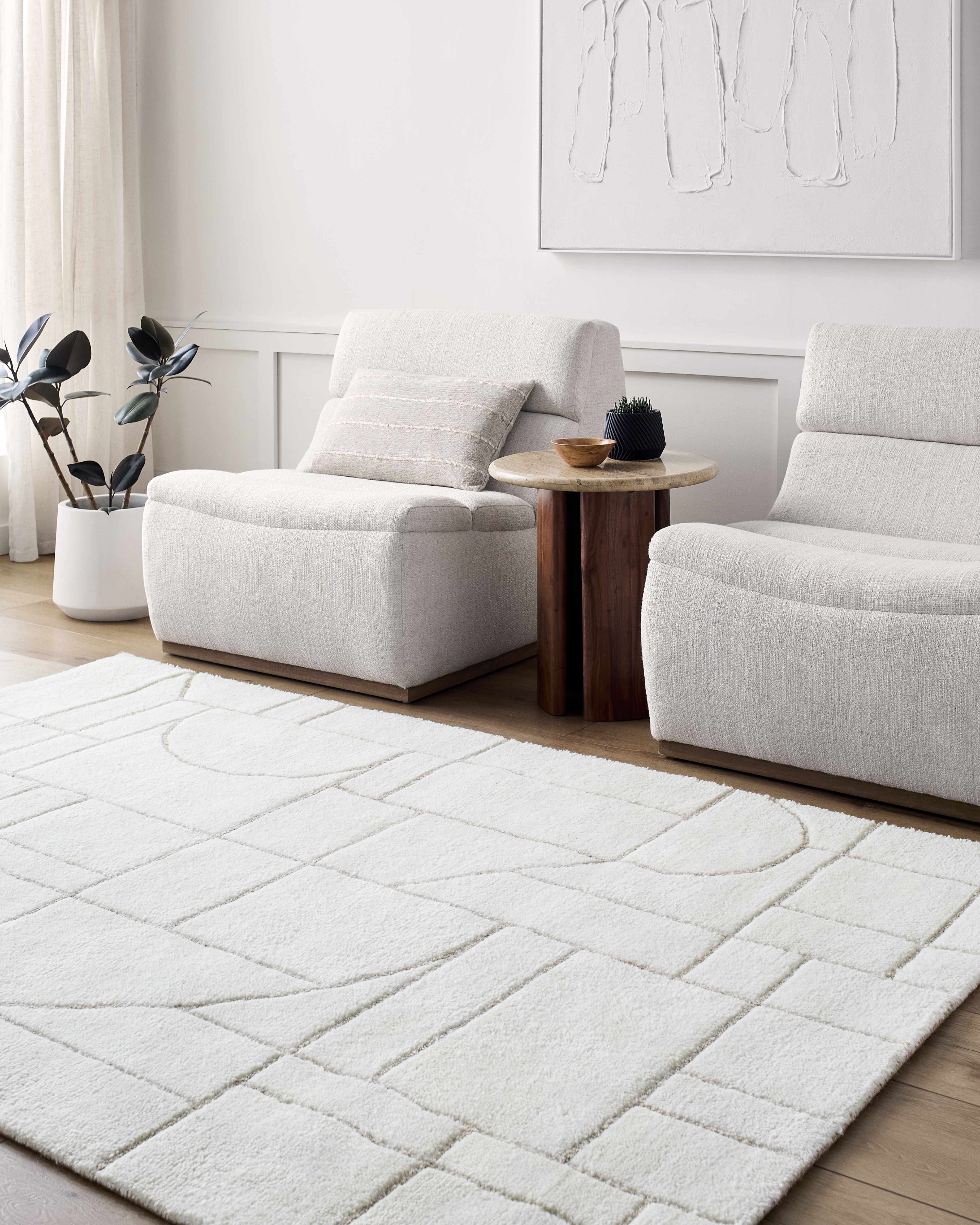 Fusao Beige Area Rug - Image 2