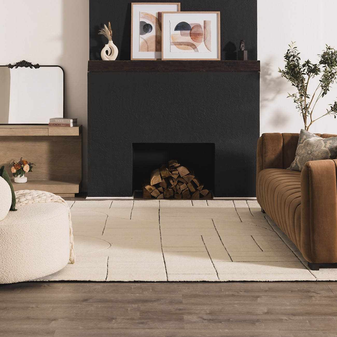 Fusao Rose Cream Area Rug - Clearance - Image 14
