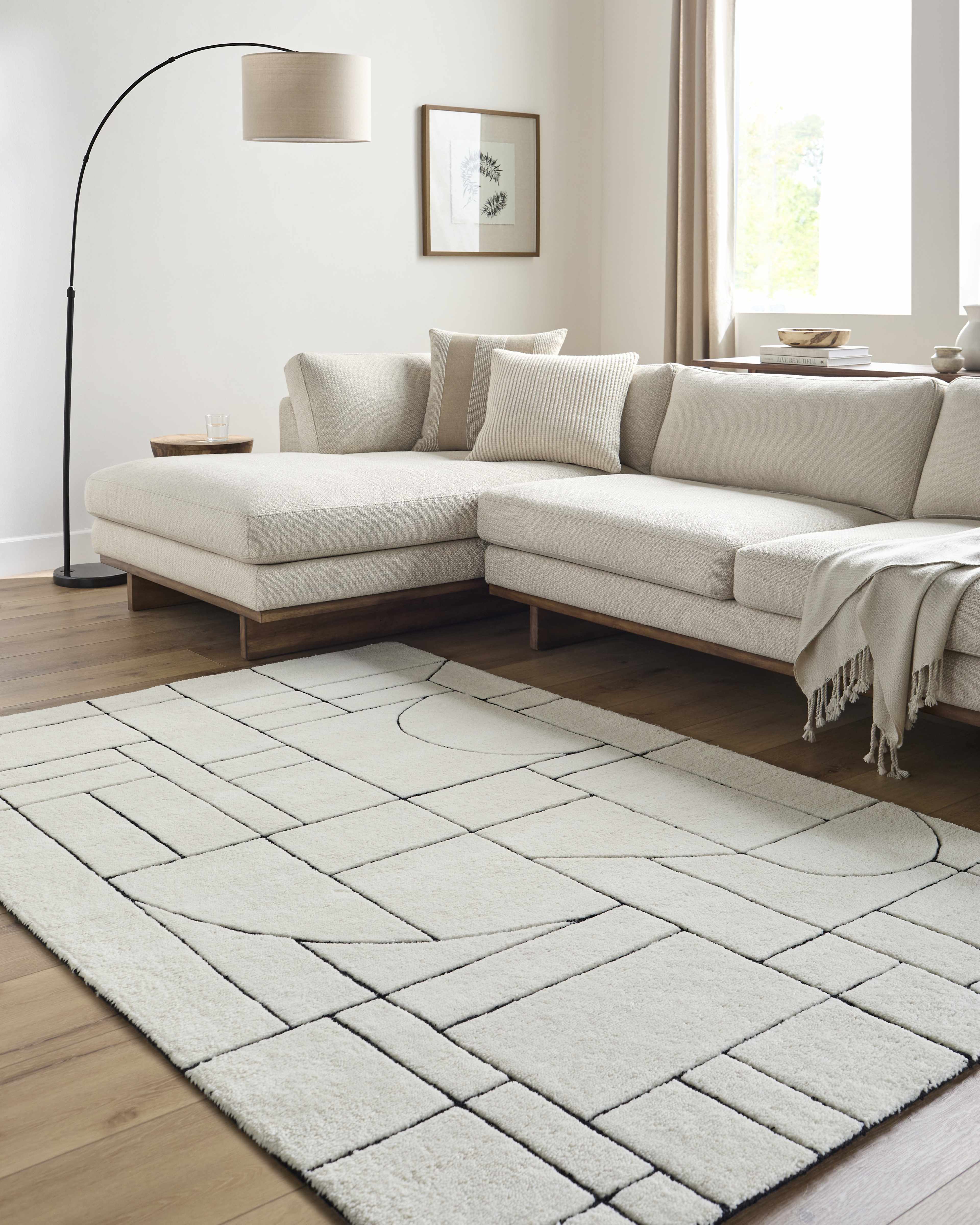 Fusao Rose Cream Area Rug - Clearance - Image 2
