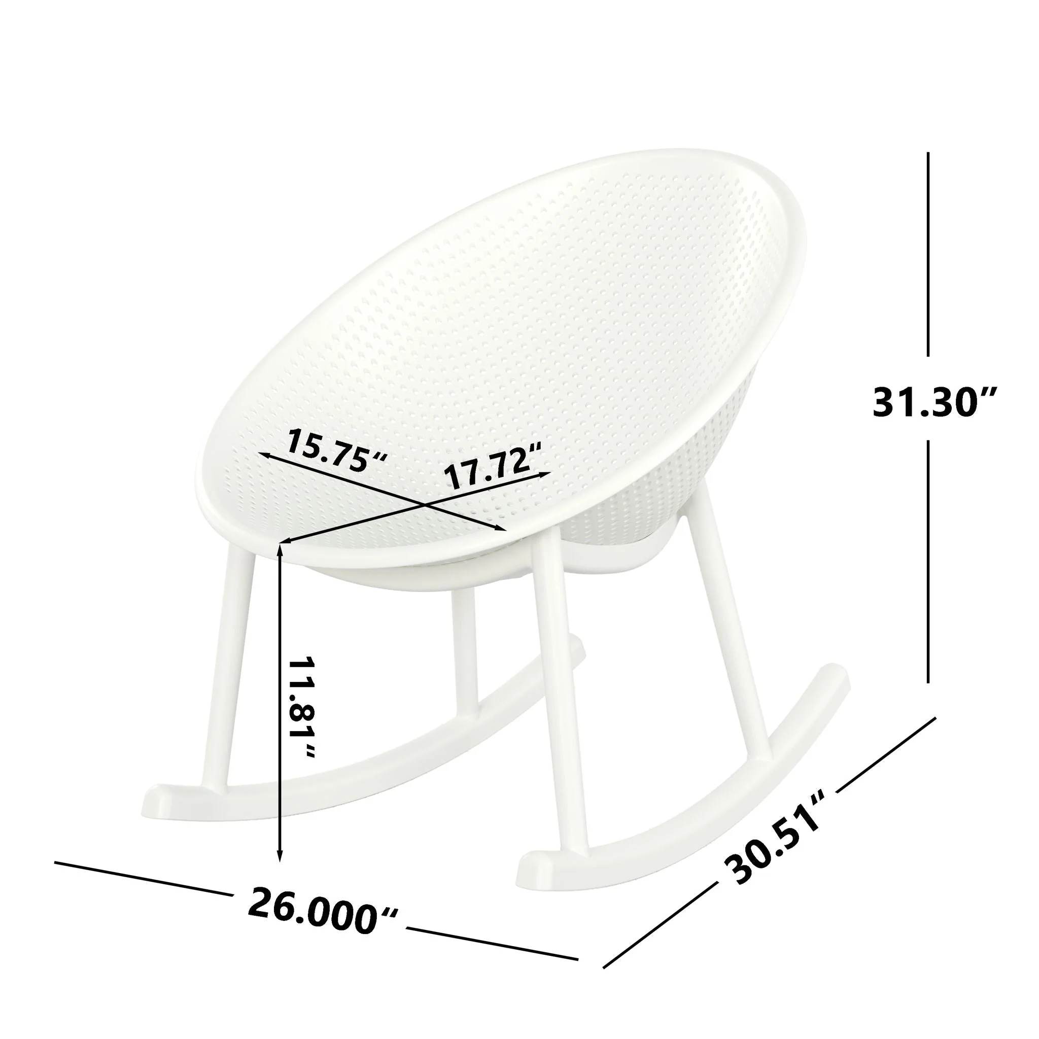 Gable Rocking Chair Set of 2 - Image 2