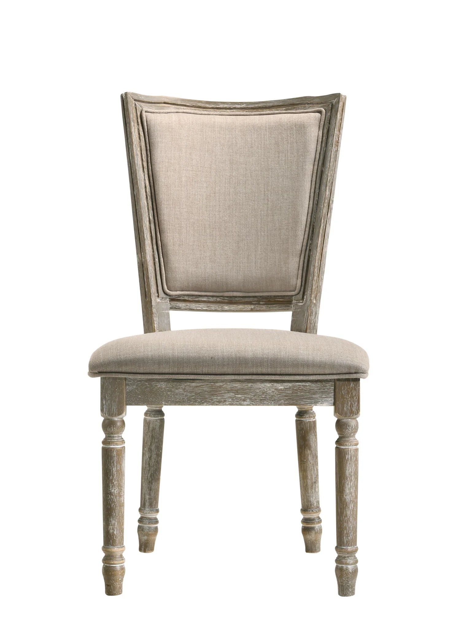 Gabrian - Two Tone, Reclaimed Side Chair (Set of 2) - Beige / Gray - Image 4