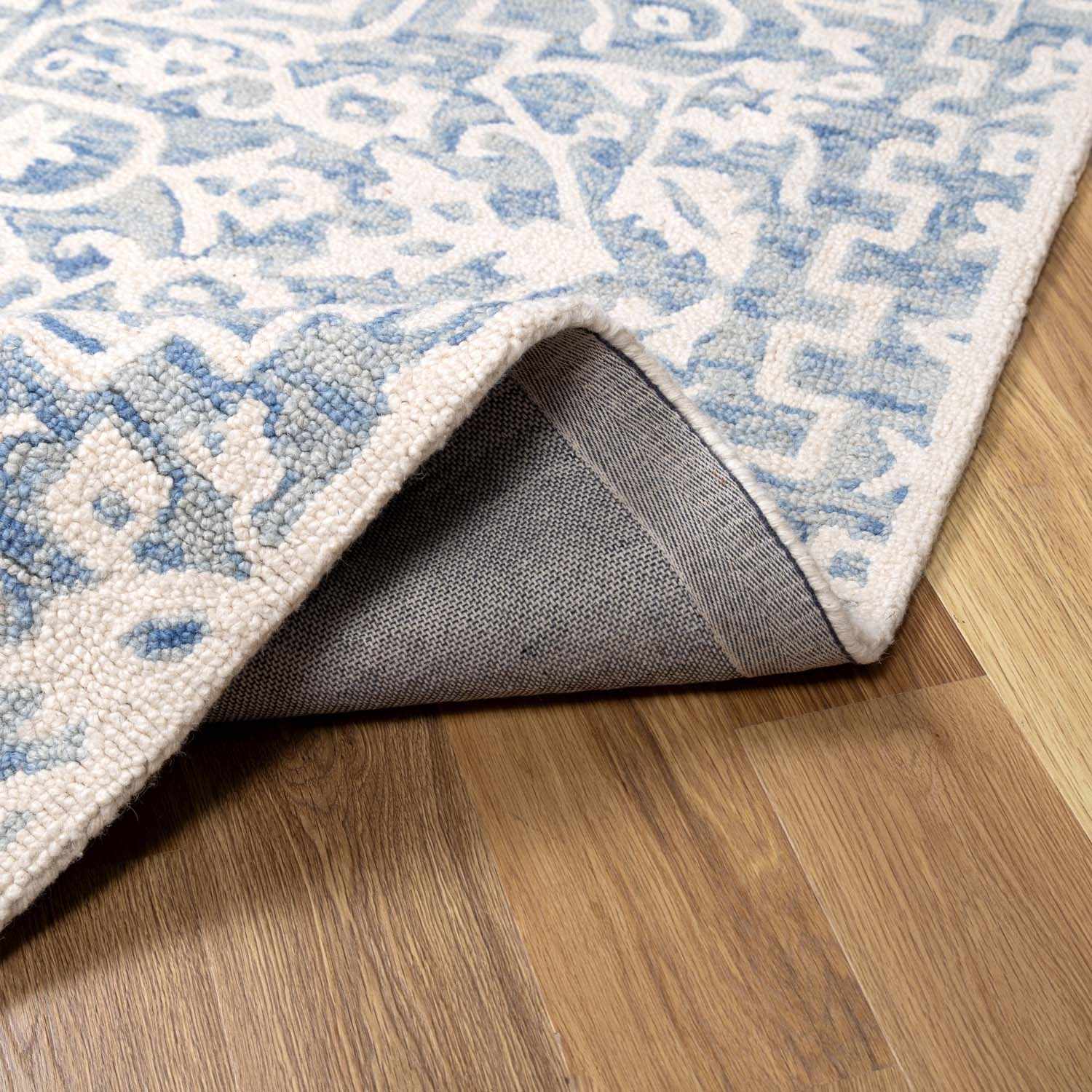 Gagebrook Blue Wool Area Rug - Image 12