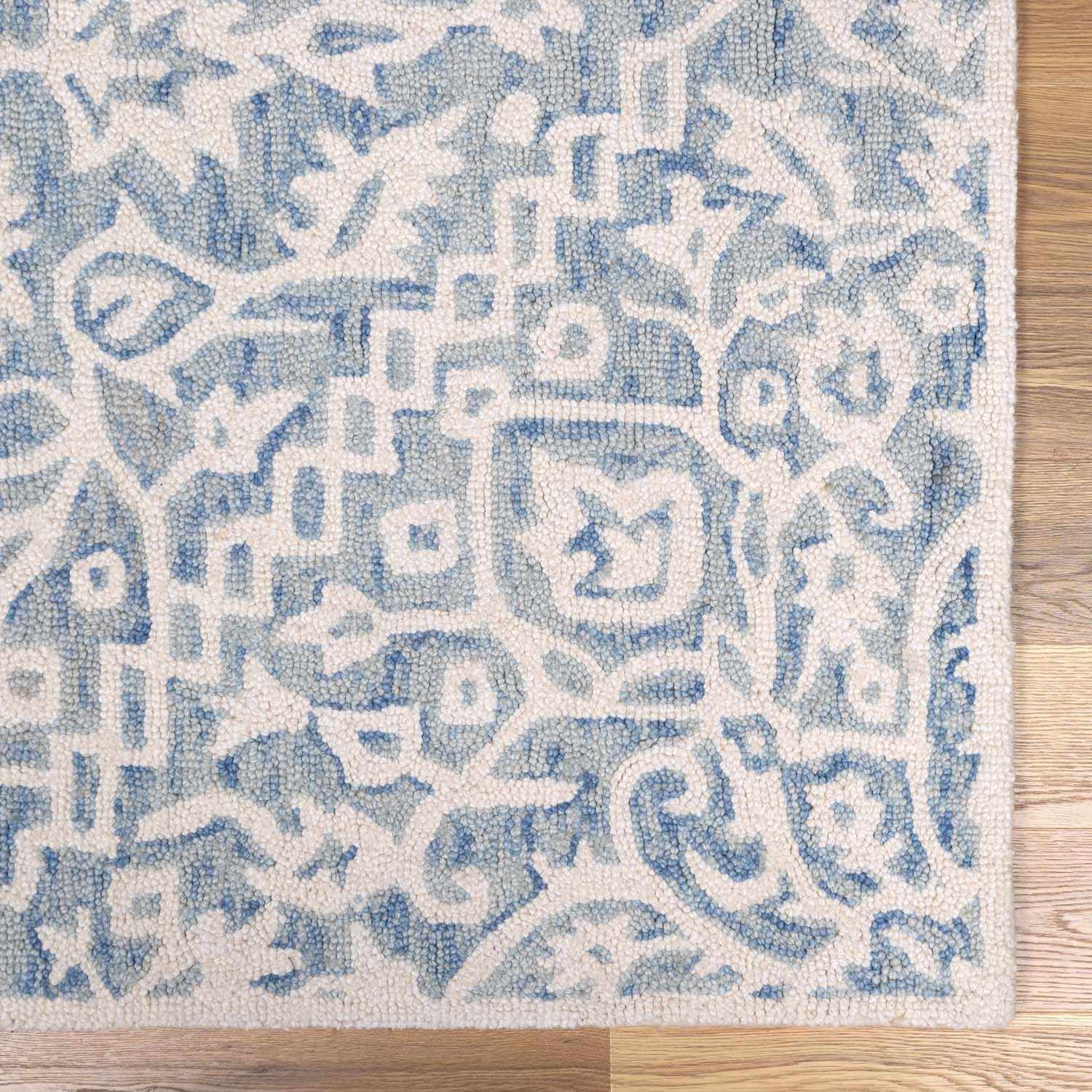Gagebrook Blue Wool Area Rug - Image 8