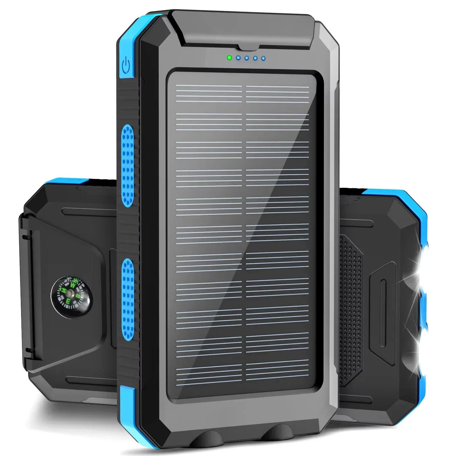 Gaiaray 30000mAh Solar Power Bank Dual USB Waterproof LED Outdoor Travel Charger - Image 7