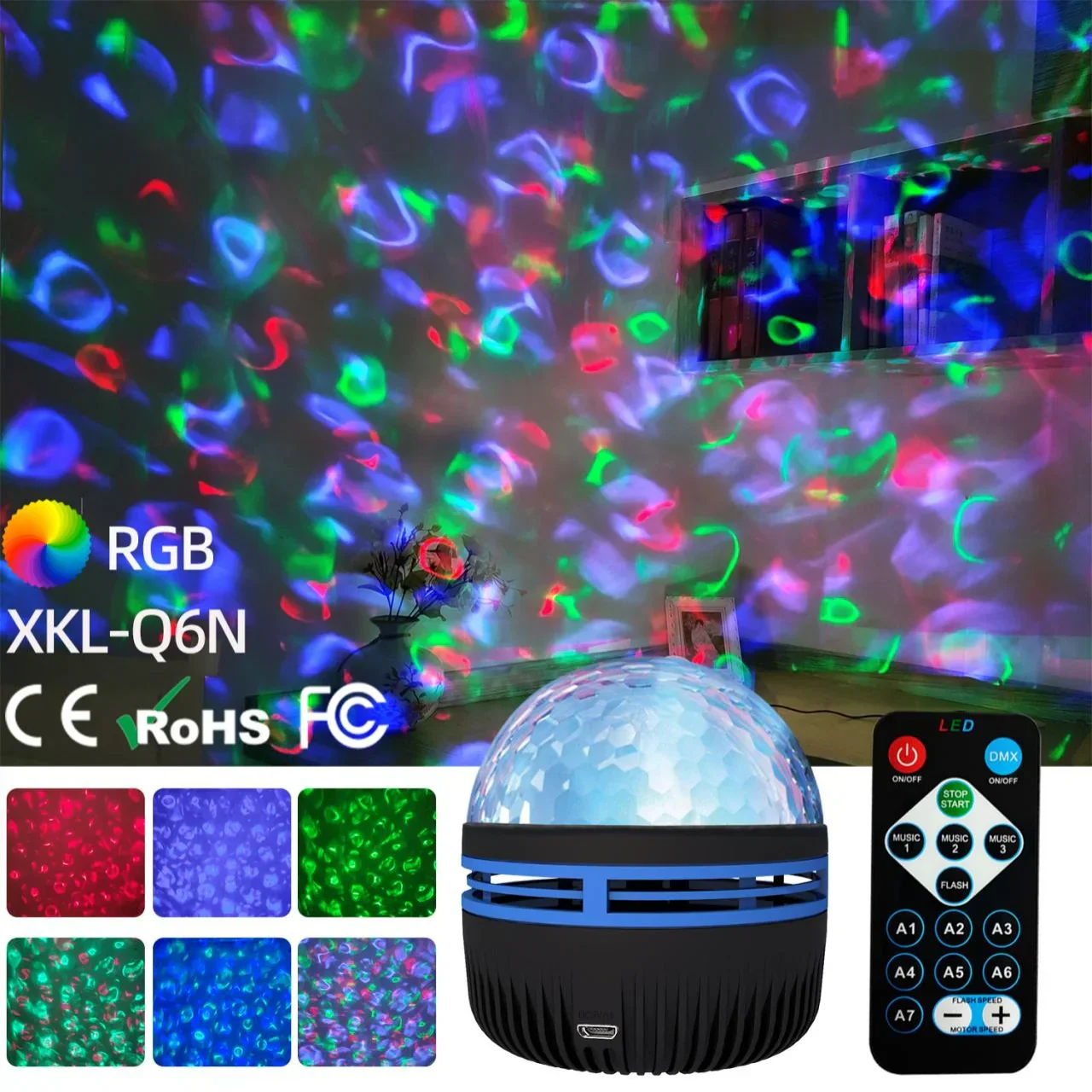 Galaxy Projector Aurora Star Light with Remote RGB 360° LED Night Light USB - Image 3