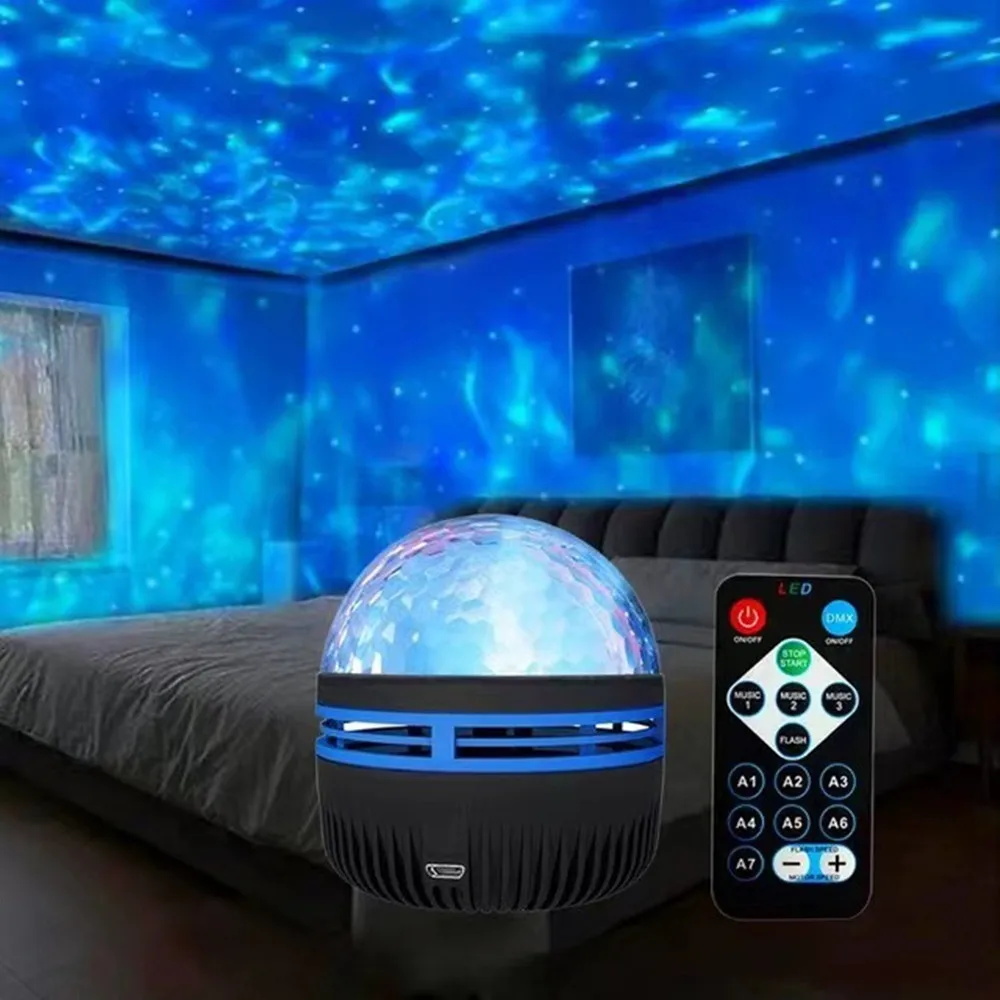 Galaxy Projector Aurora Star Light with Remote RGB 360° LED Night Light USB - Image 9