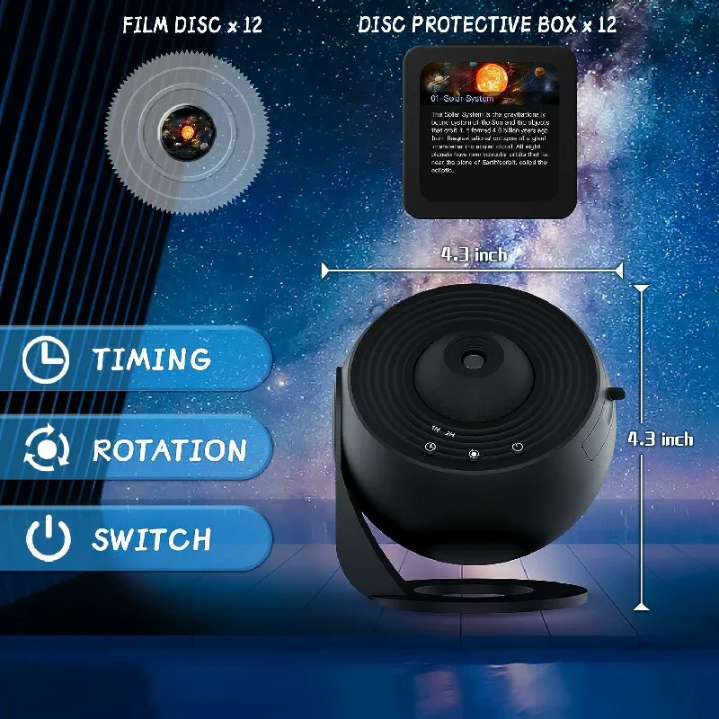Galaxy Projector Star Night Light 360° LED Sky Lamp for Kids Bedroom Gift - Image 12