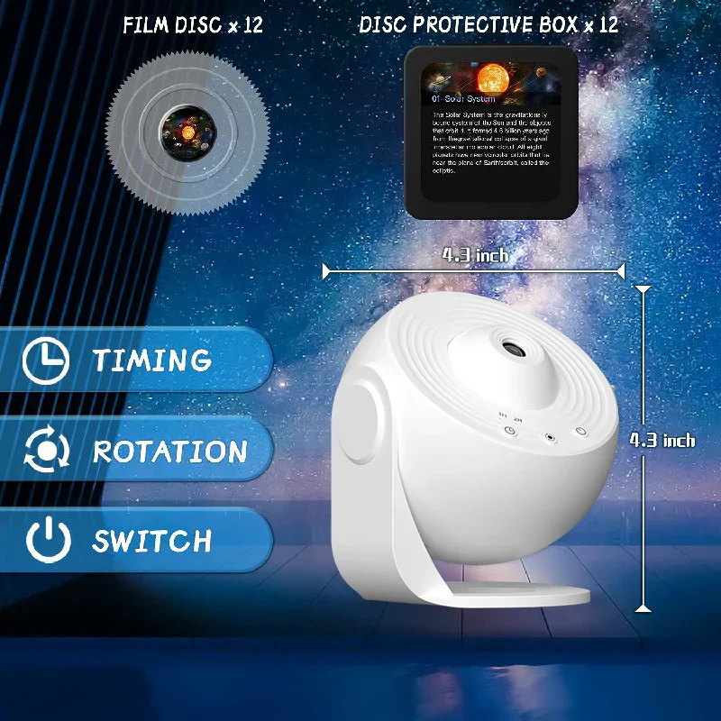 Galaxy Projector Star Night Light 360° LED Sky Lamp for Kids Bedroom Gift - Image 13