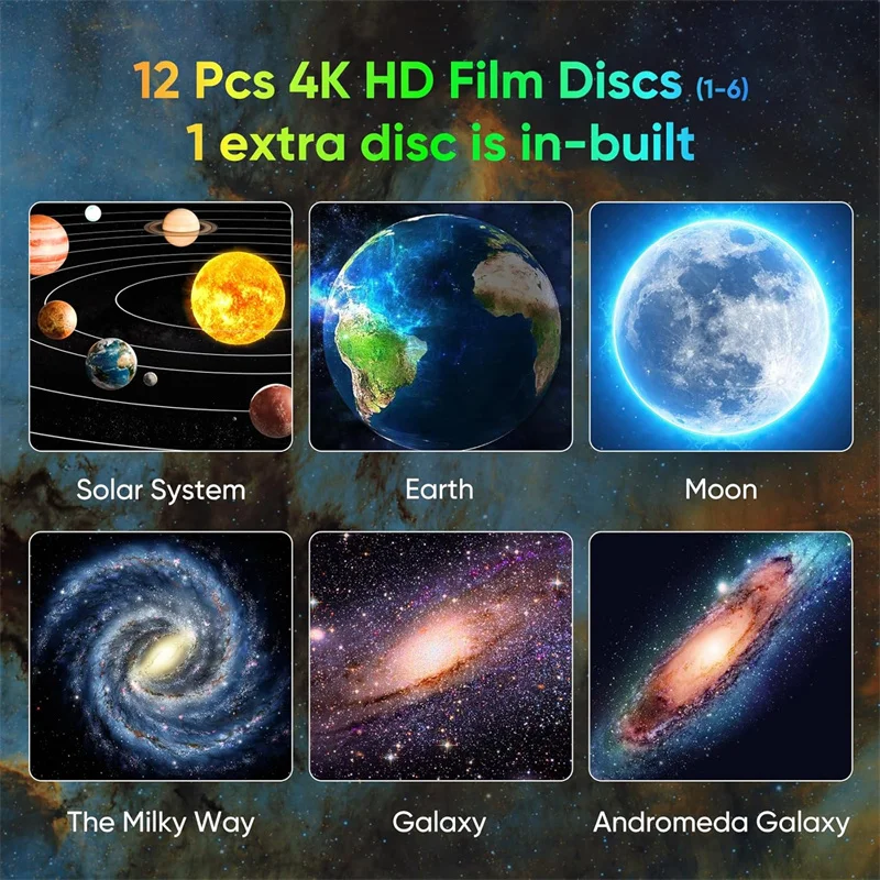 Galaxy Projector Star Night Light 360° LED Sky Lamp for Kids Bedroom Gift - Image 7