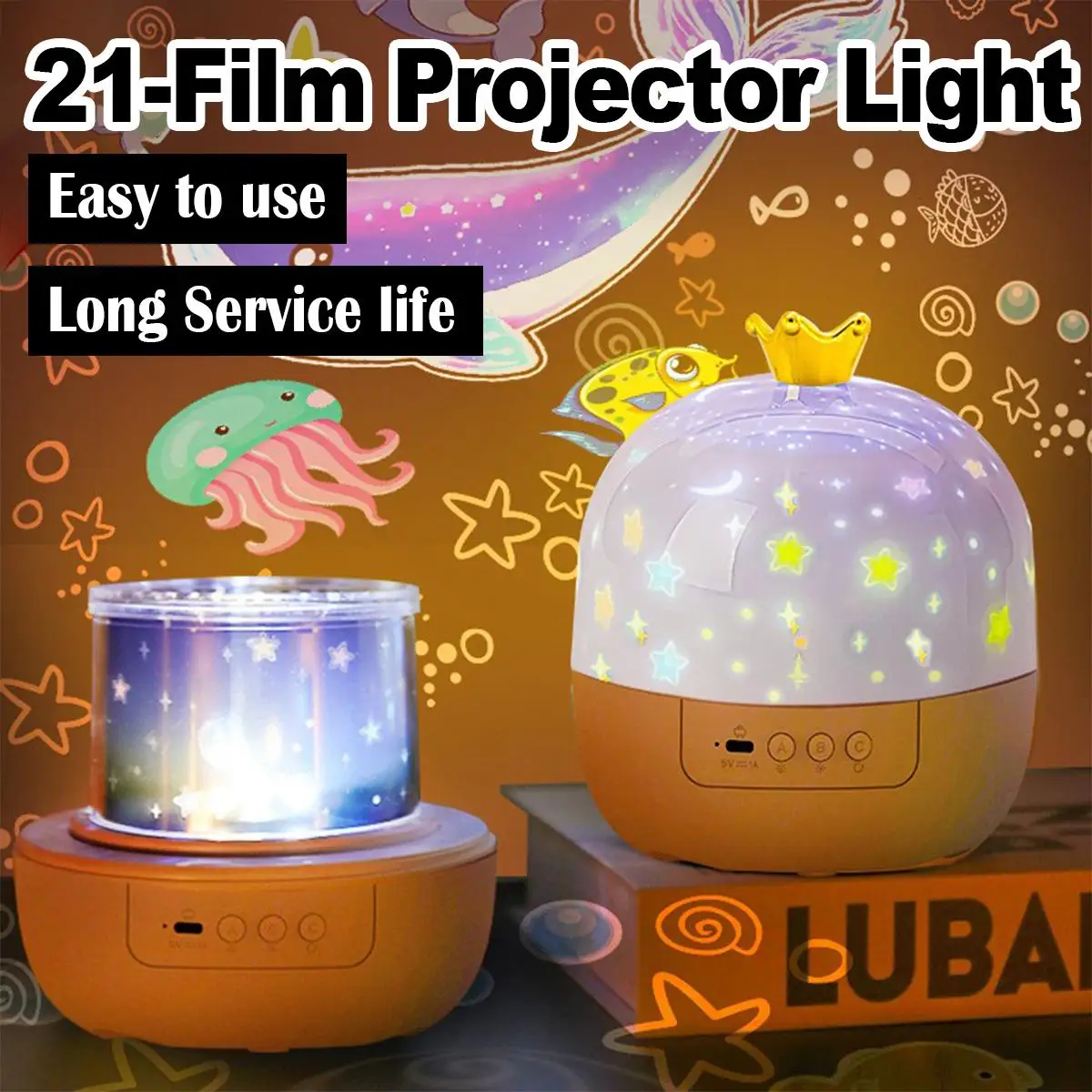Galaxy Star Projector 21-in-1 Multicolor Dimmable LED Night Light for Kids Bedroom - Image 2