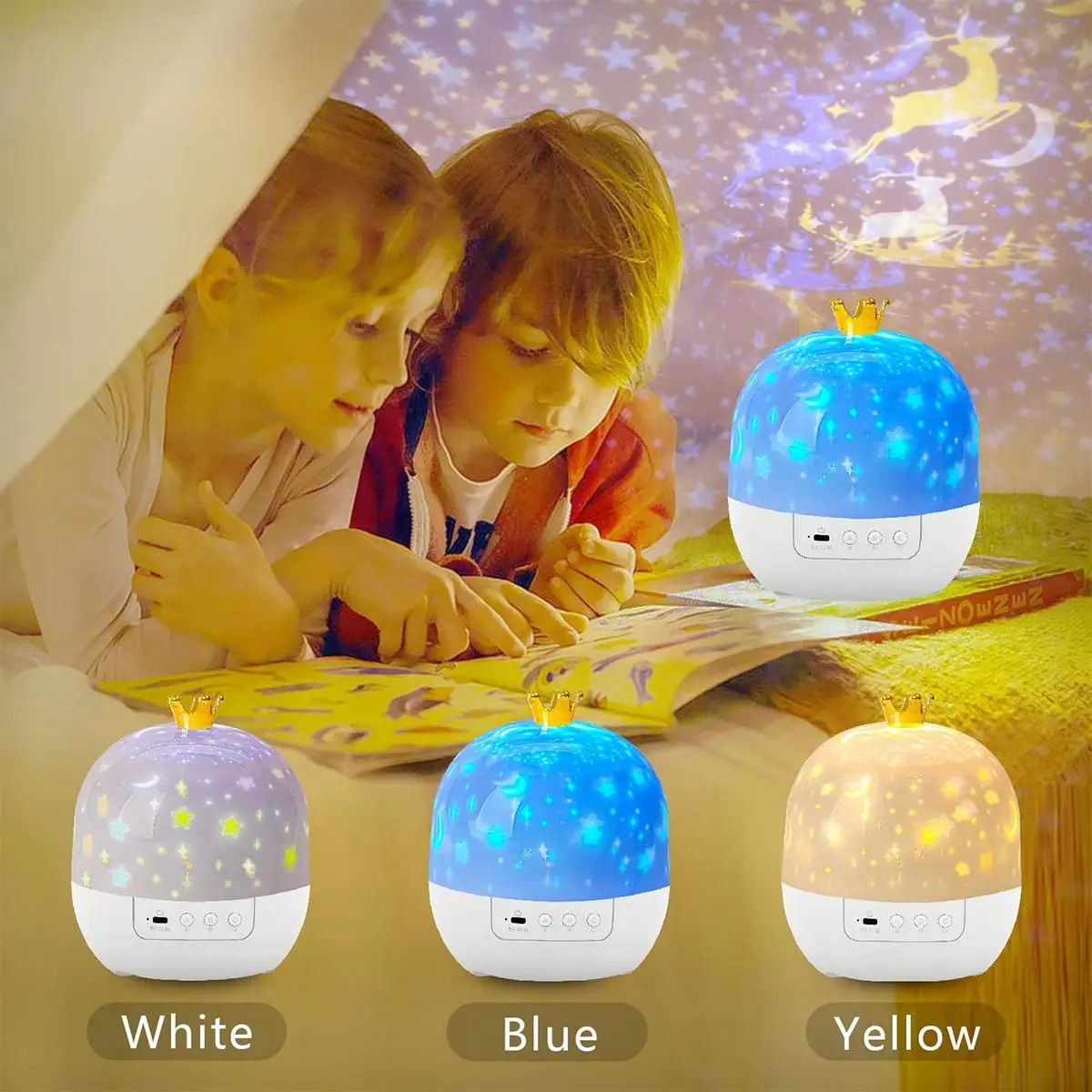 Galaxy Star Projector 21-in-1 Multicolor Dimmable LED Night Light for Kids Bedroom - Image 5