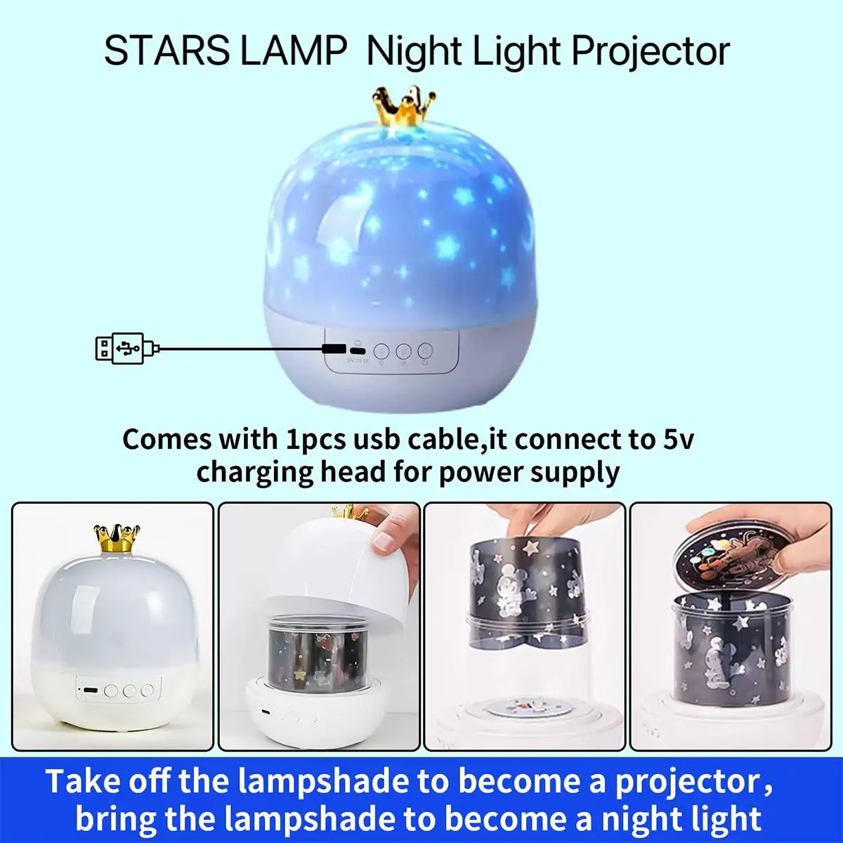 Galaxy Star Projector 21-in-1 Multicolor Dimmable LED Night Light for Kids Bedroom - Image 7