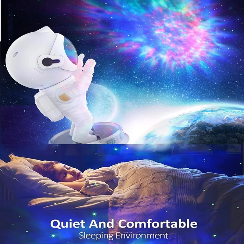 Galaxy Star Projector Night Light Astronaut Lamp Starry Sky Bedroom Home Decor - Image 4