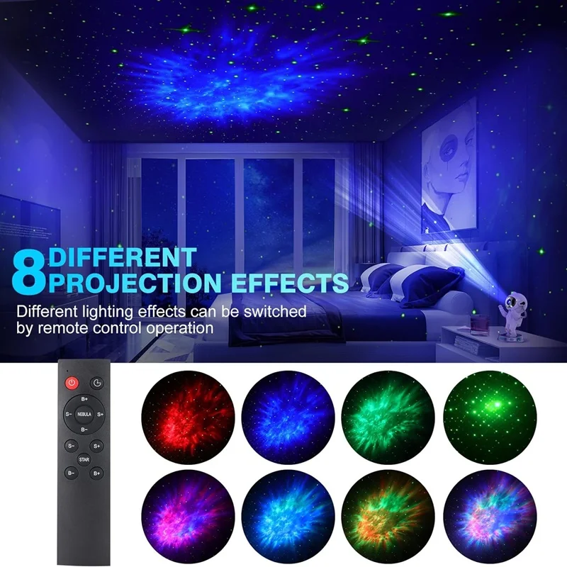 Galaxy Star Projector Night Light Astronaut Lamp Starry Sky Bedroom Home Decor - Image 5