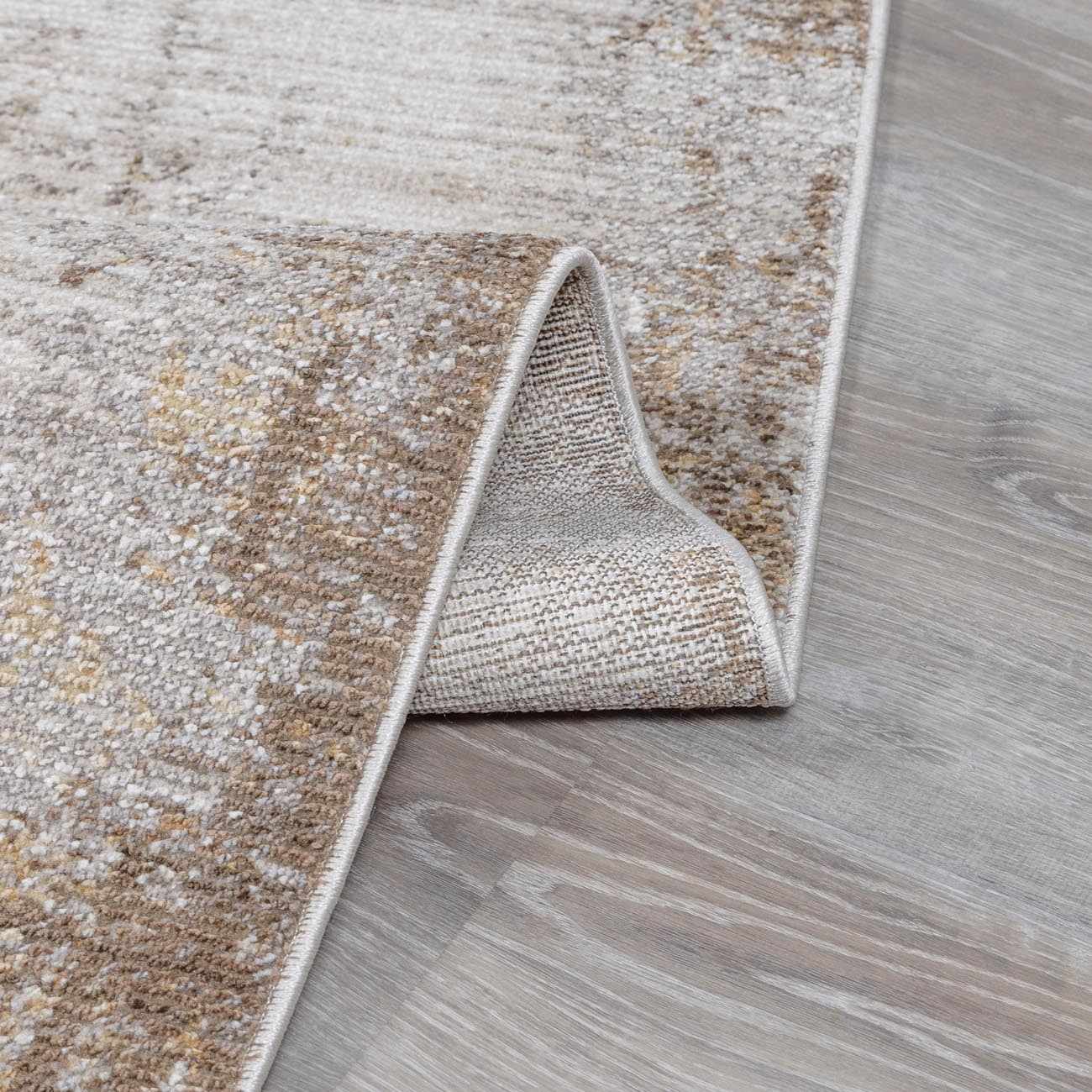 Galey Alix x Livabliss Abstract Modern Marble Cream/Dark Brown Myrtle Avenue IV Area Rug - Image 5