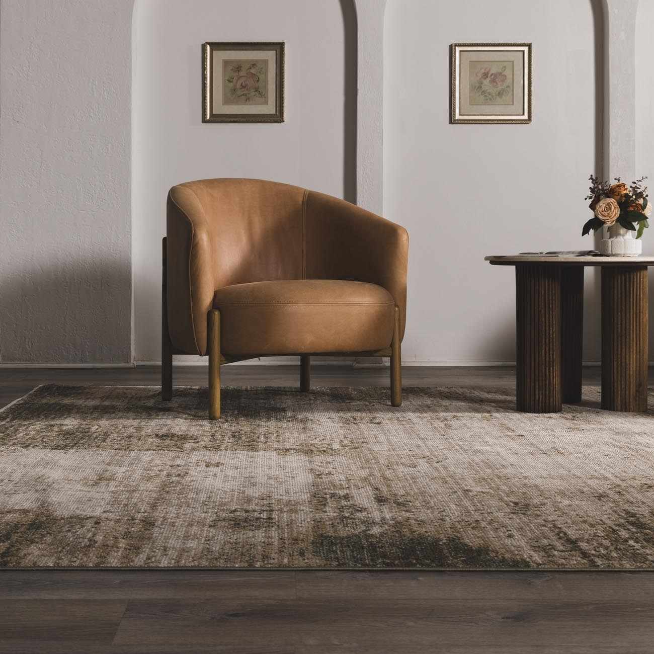 Galey Alix x Livabliss Abstract Modern Marble Cream Myrtle Avenue III Area Rug - Image 10