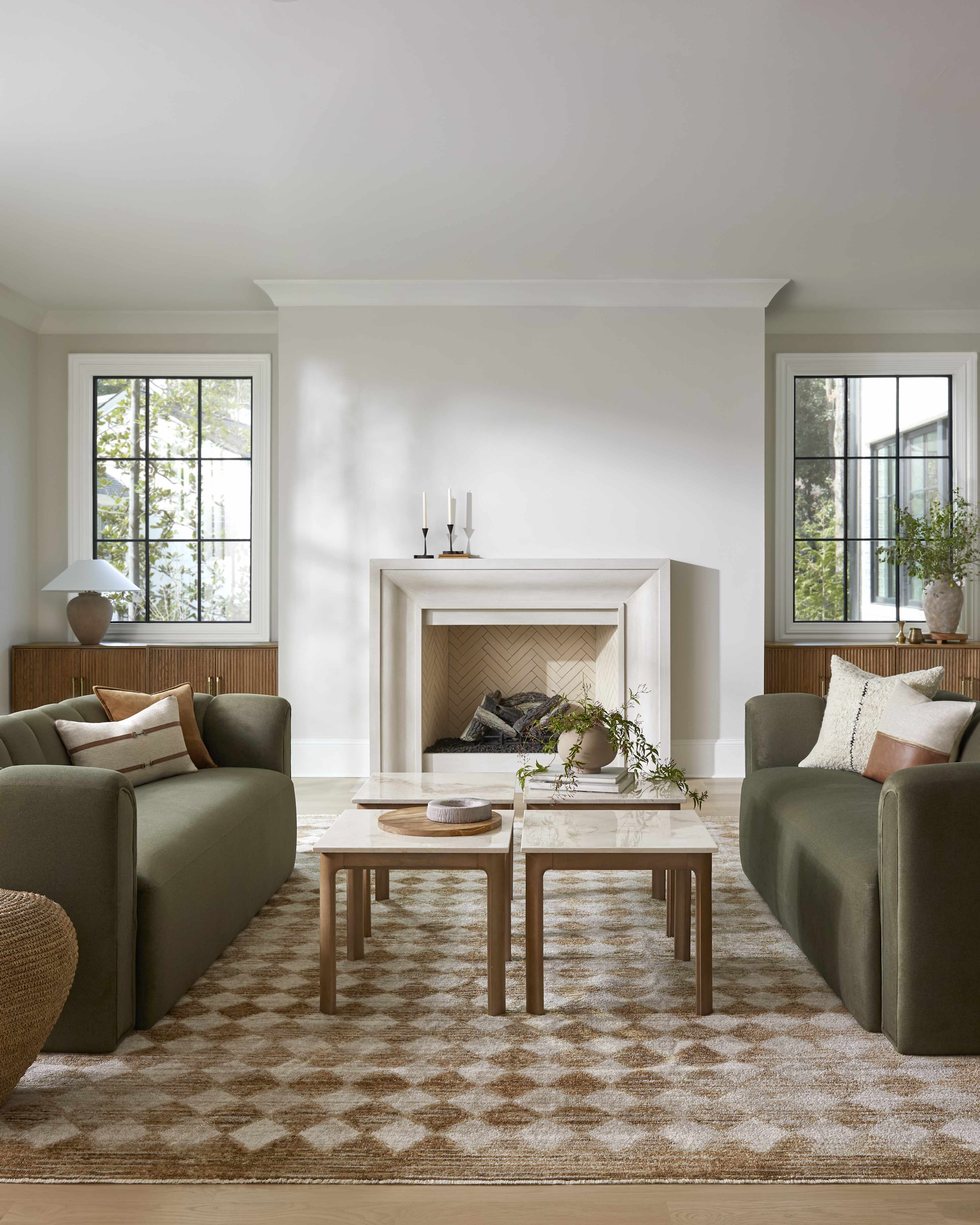 Galey Alix x Livabliss Scandi Geometric Taupe/Mustard Myrtle Avenue V Area Rug - Image 12