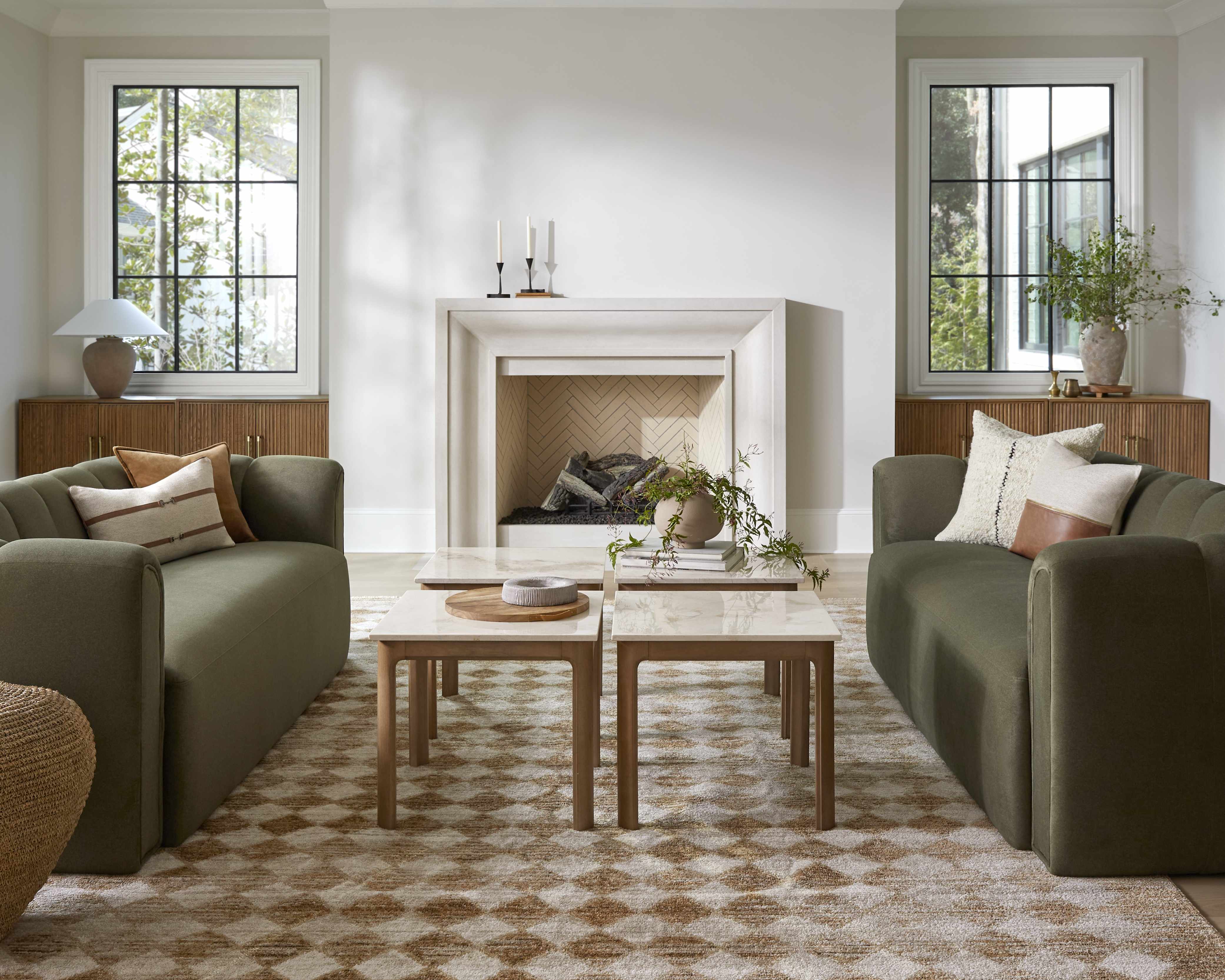 Galey Alix x Livabliss Scandi Geometric Taupe/Mustard Myrtle Avenue V Area Rug - Image 13