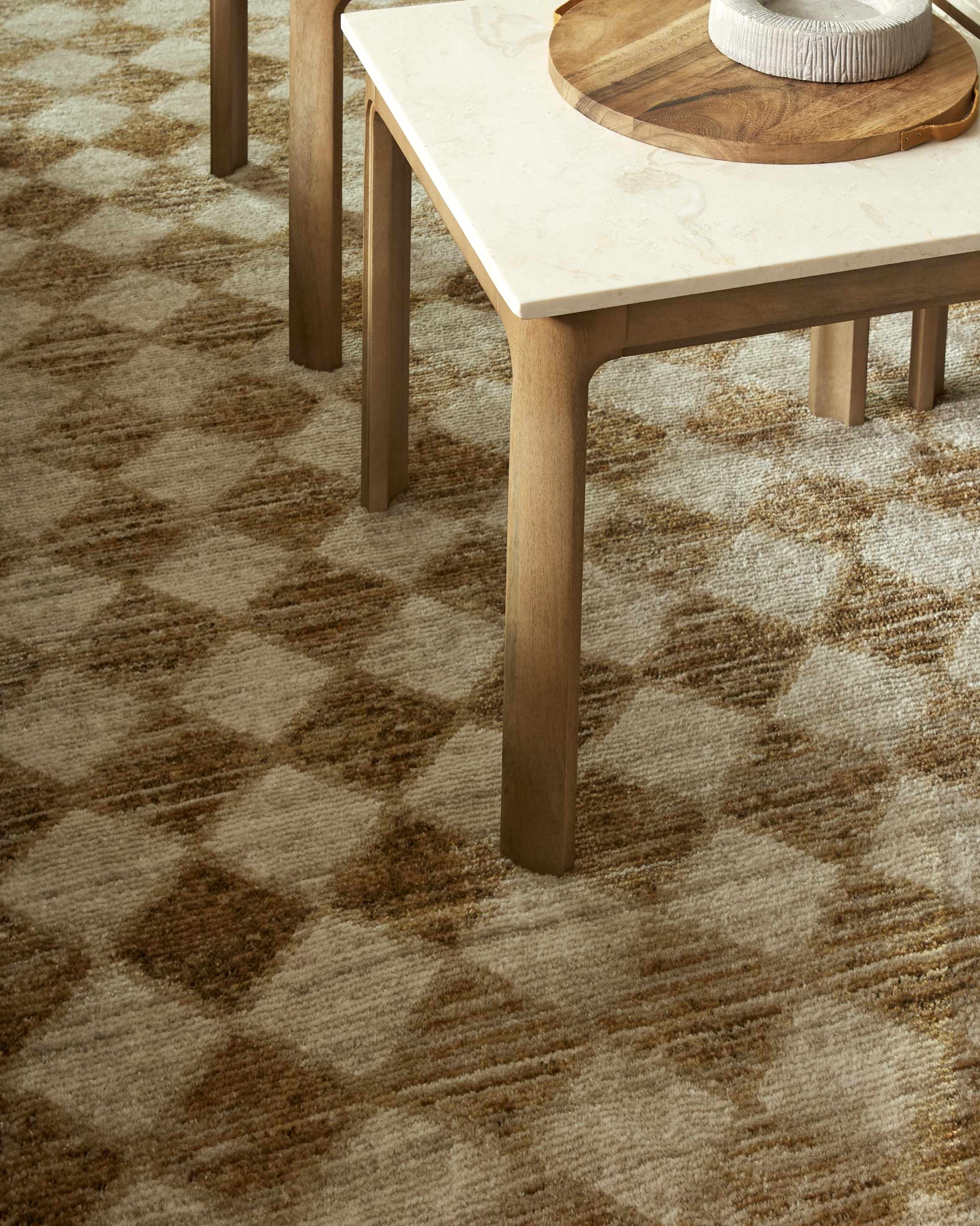 Galey Alix x Livabliss Scandi Geometric Taupe/Mustard Myrtle Avenue V Area Rug - Image 14