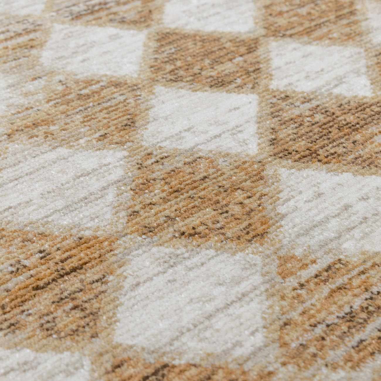 Galey Alix x Livabliss Scandi Geometric Taupe/Mustard Myrtle Avenue V Area Rug - Image 7