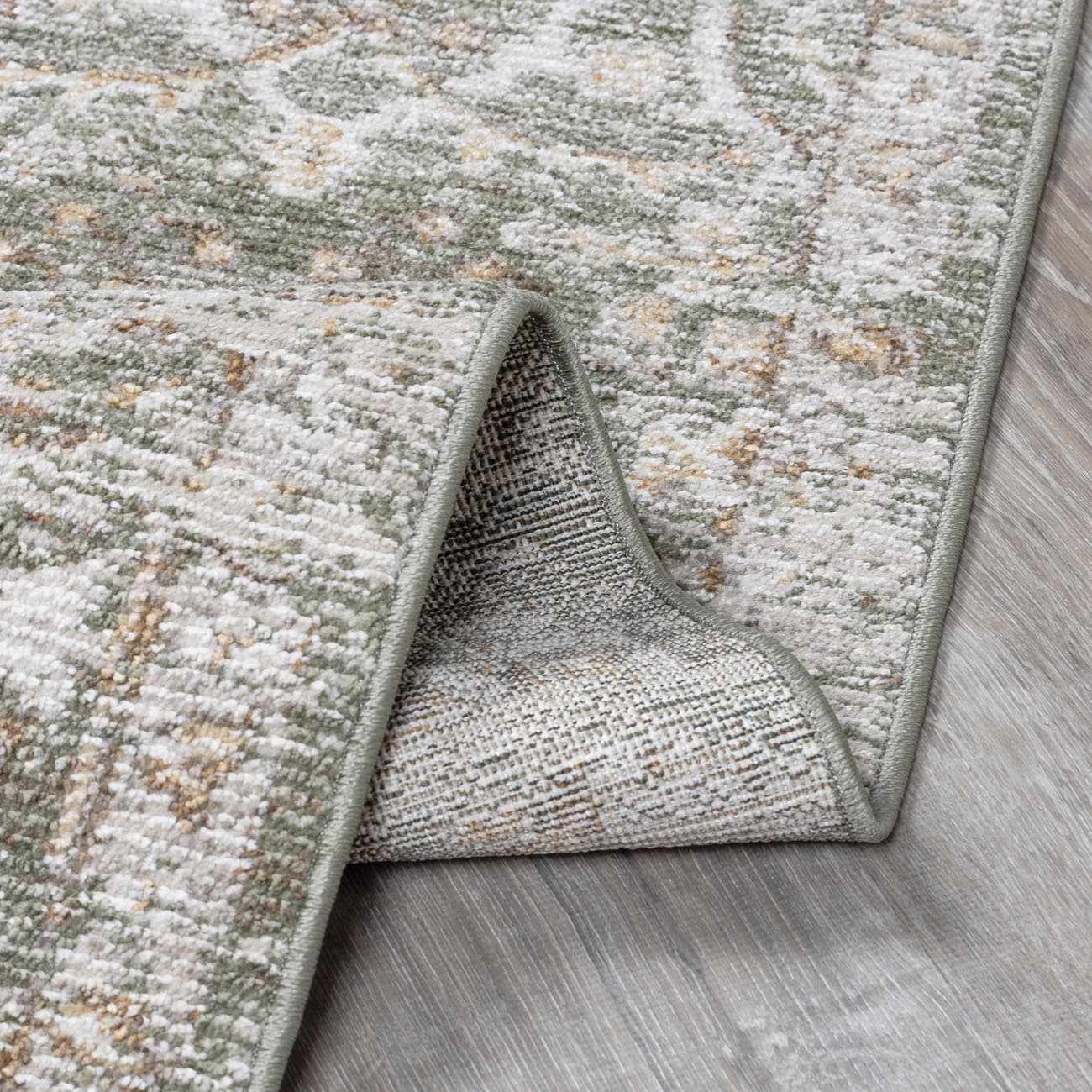 Galey Alix x Livabliss Vintage Oriental Boho Olive/Medium Brown Myrtle Avenue VI Area Rug - Image 5