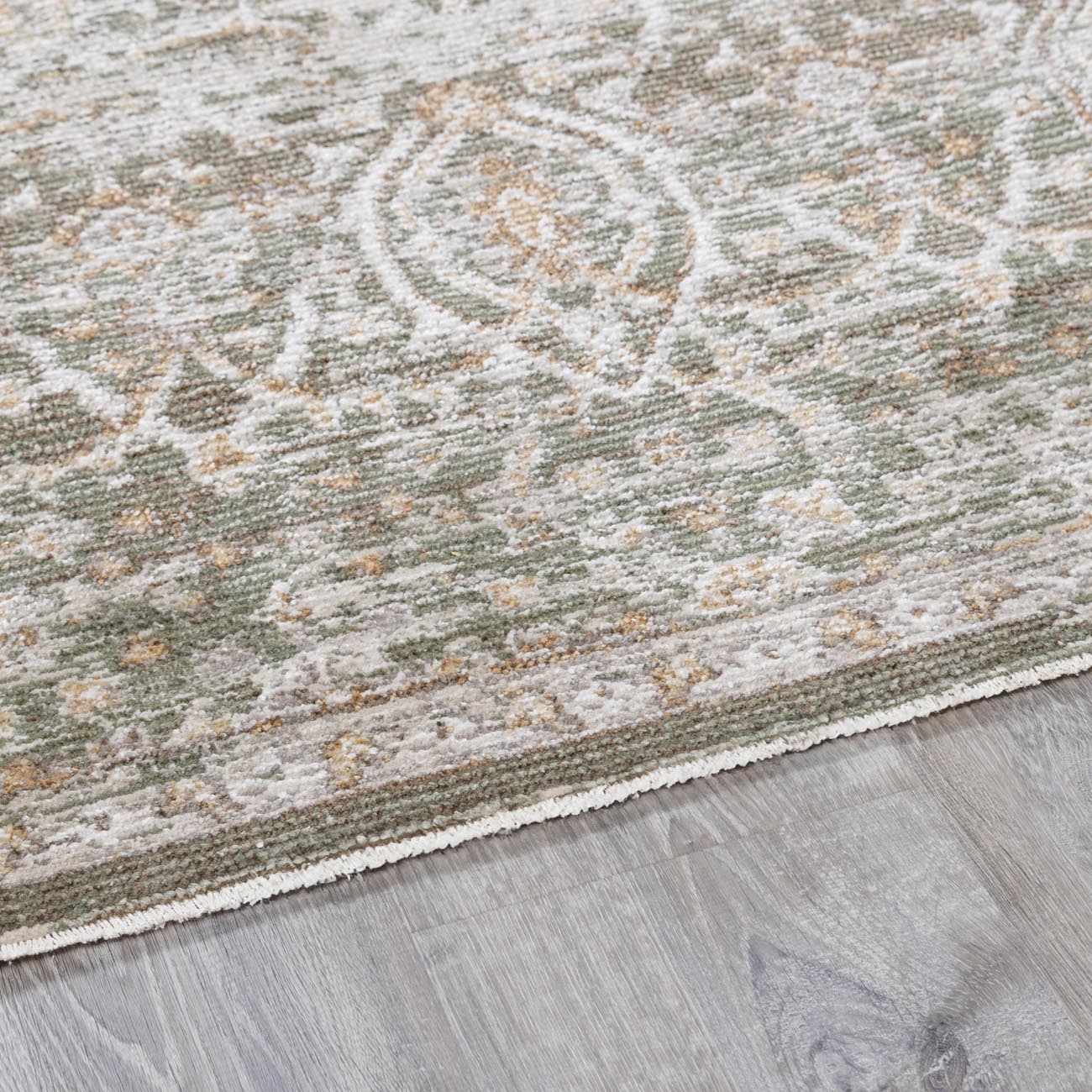 Galey Alix x Livabliss Vintage Oriental Boho Olive/Medium Brown Myrtle Avenue VI Area Rug - Image 8