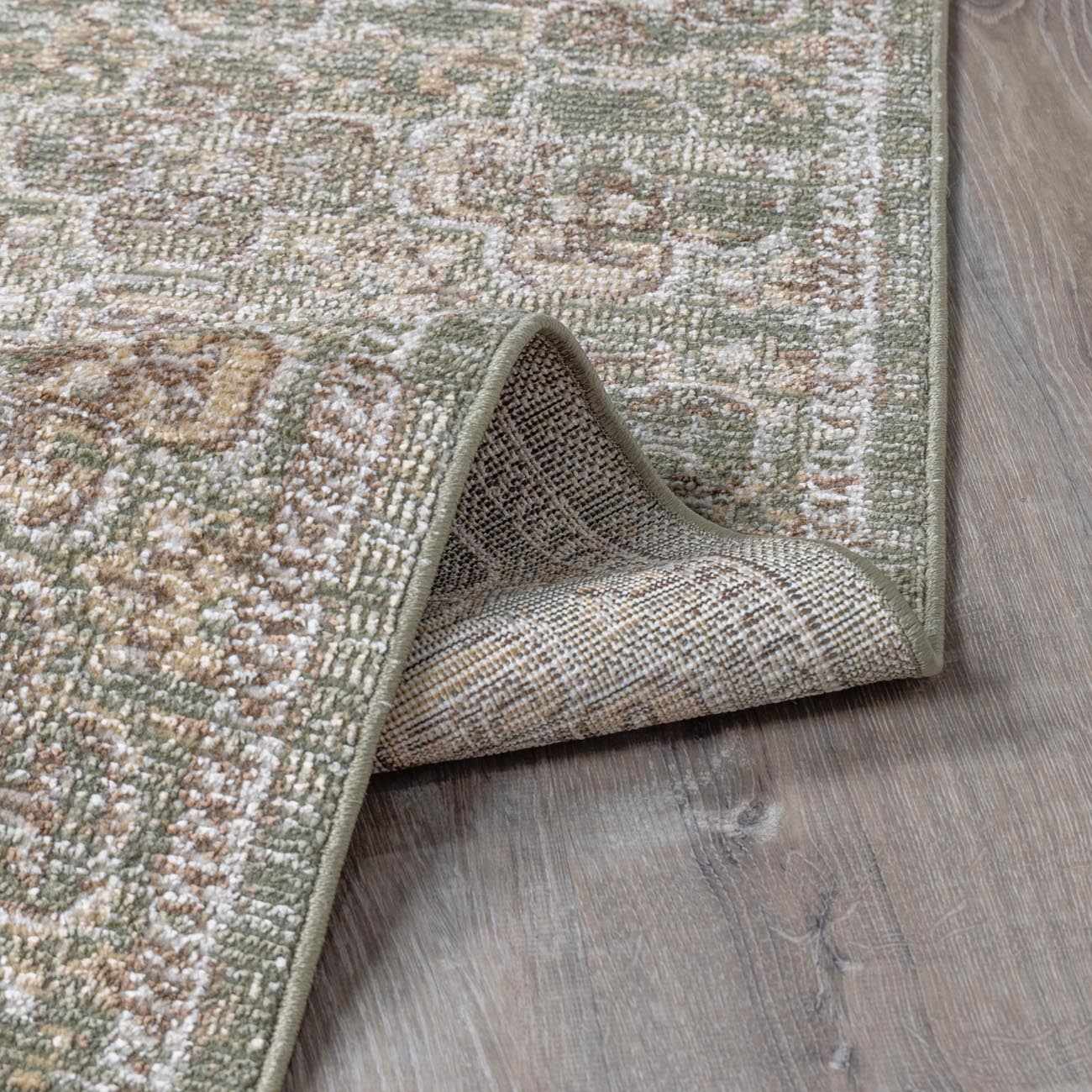 Galey Alix x Livabliss Vintage Oriental Boho Olive Myrtle Avenue II Area Rug - Image 5