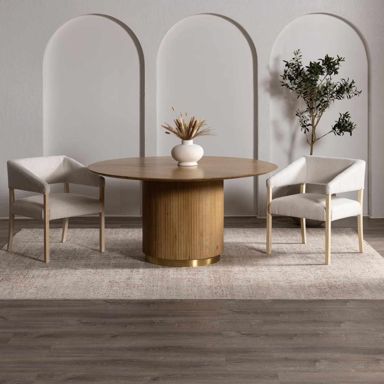 Galey Alix x Livabliss Vintage Oriental Boho Taupe/Cream Myrtle Avenue I Area Rug - Image 2