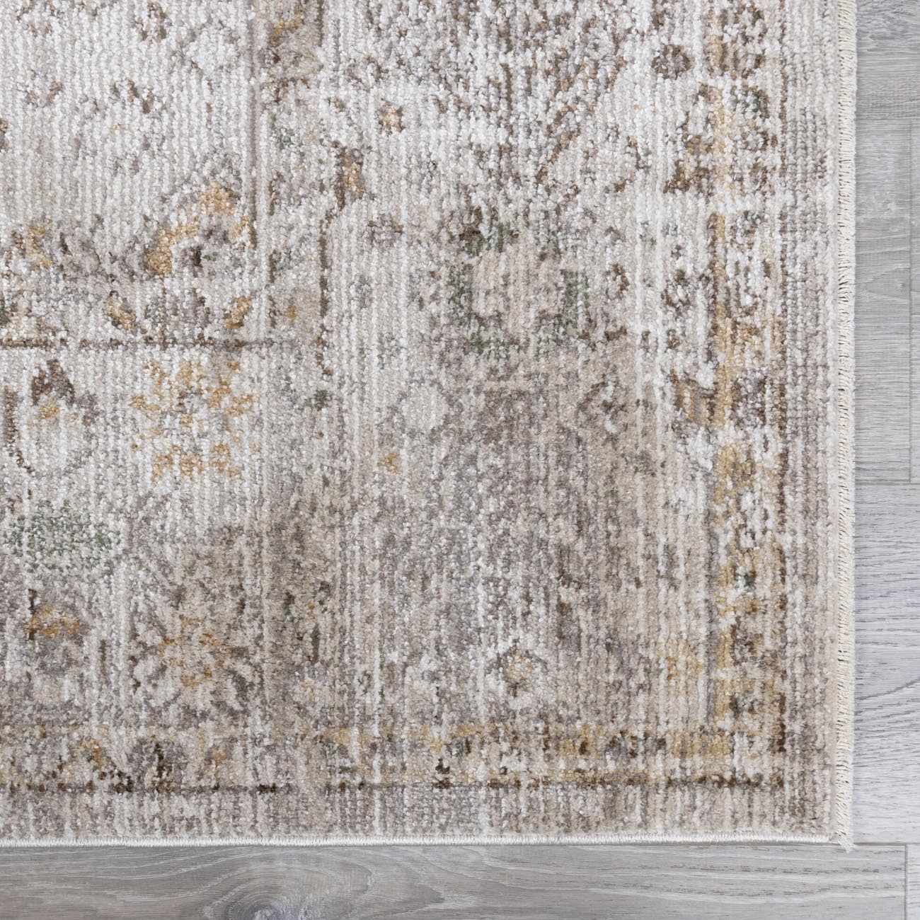 Galey Alix x Livabliss Vintage Oriental Boho Taupe/Cream Myrtle Avenue I Area Rug - Image 6