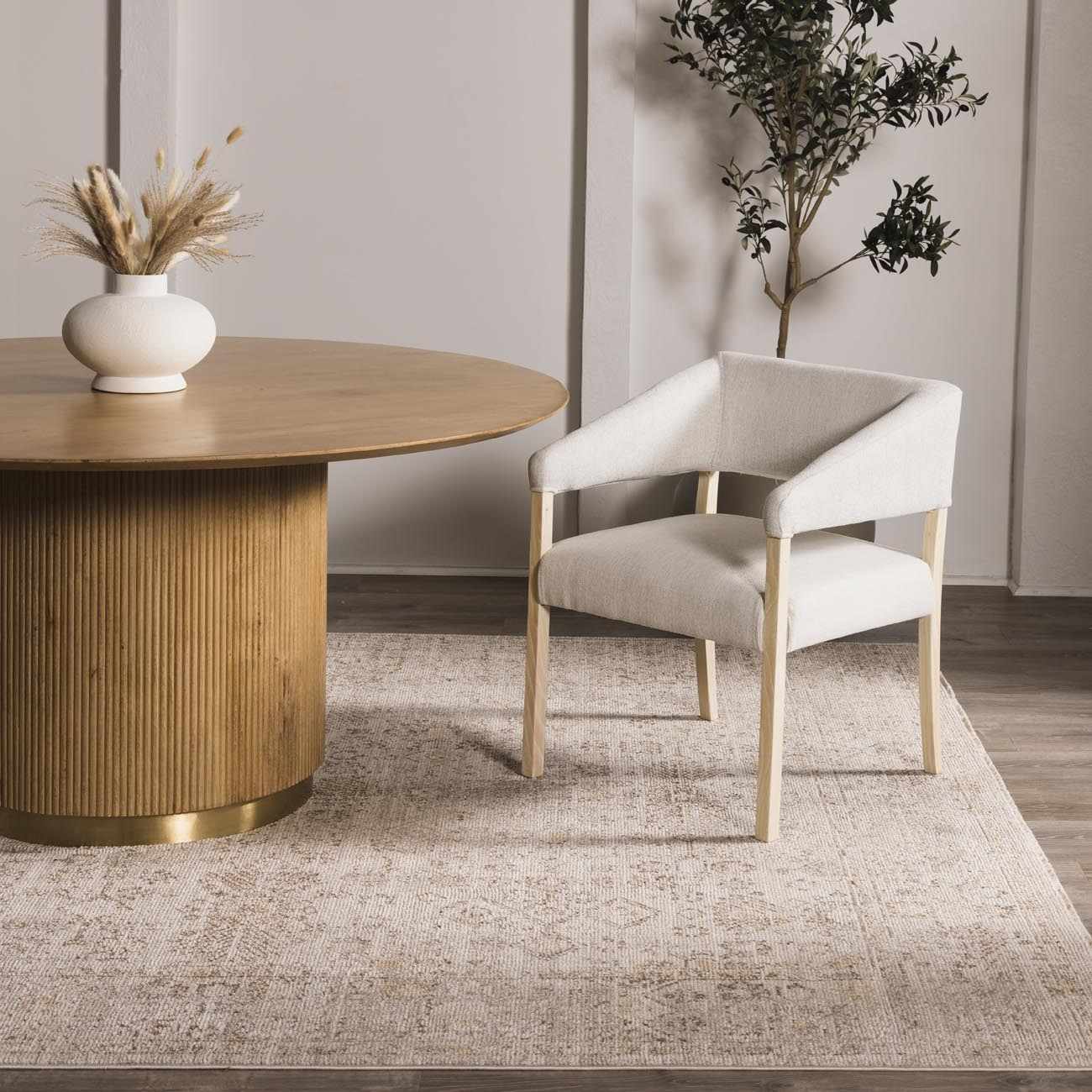 Galey Alix x Livabliss Vintage Oriental Boho Taupe/Cream Myrtle Avenue I Area Rug - Image 9