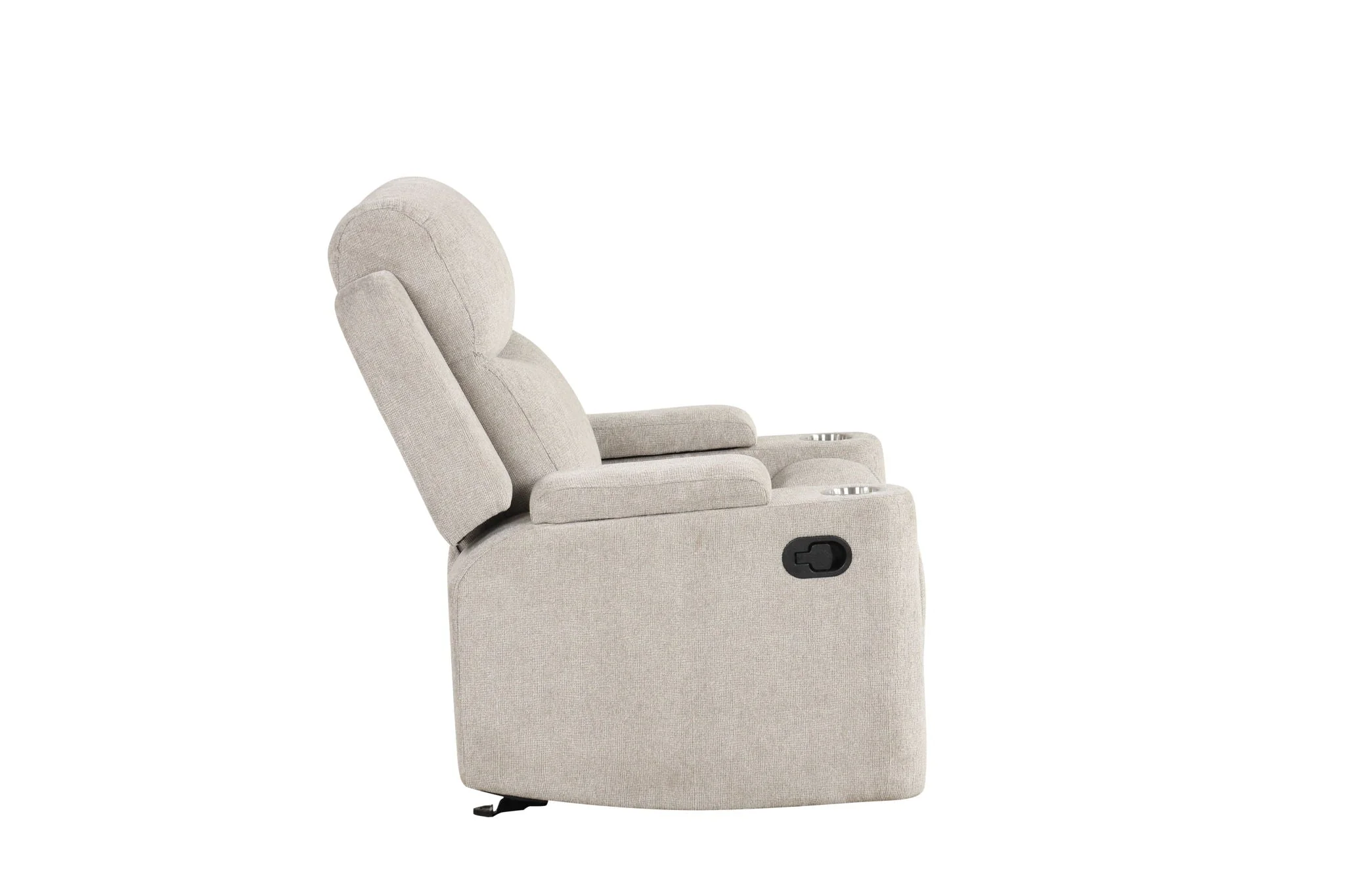 Galya - Motion Glider Recliner - Light Gray - Image 2