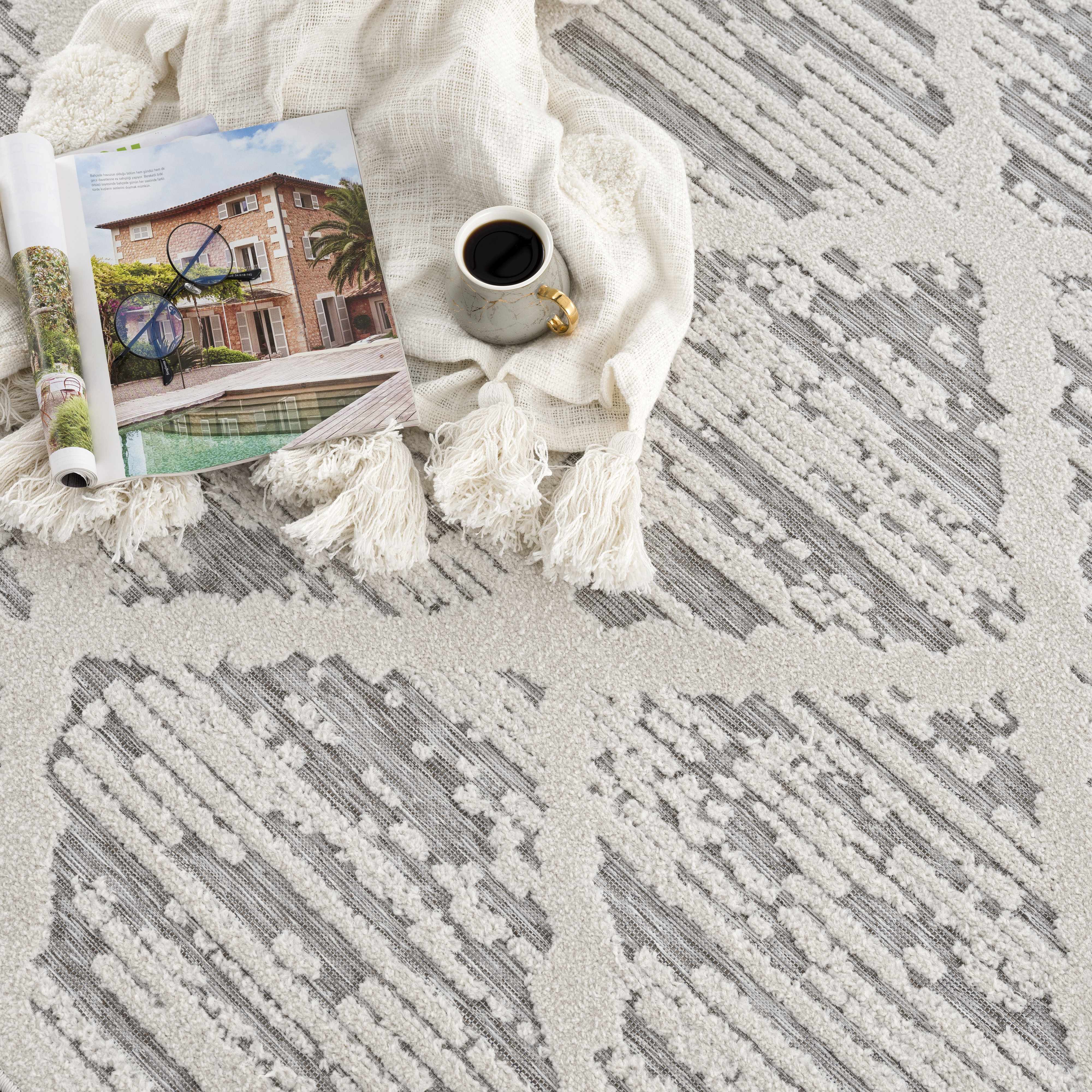 Gambang 3D Trellis Area Rug - Clearance - Image 14