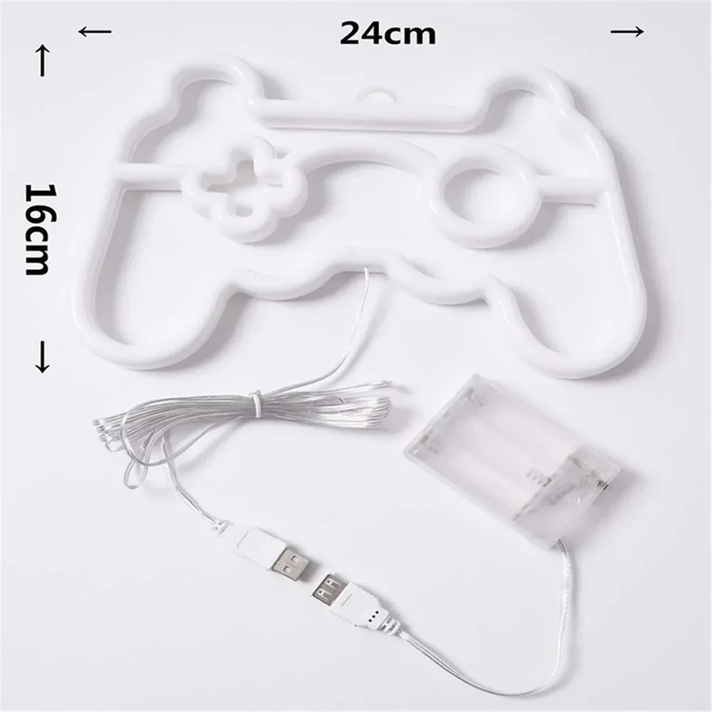 Gamepad Neon Sign Blue LED Gamer Room Wall Light Gaming Decor Night Lamp - Image 6