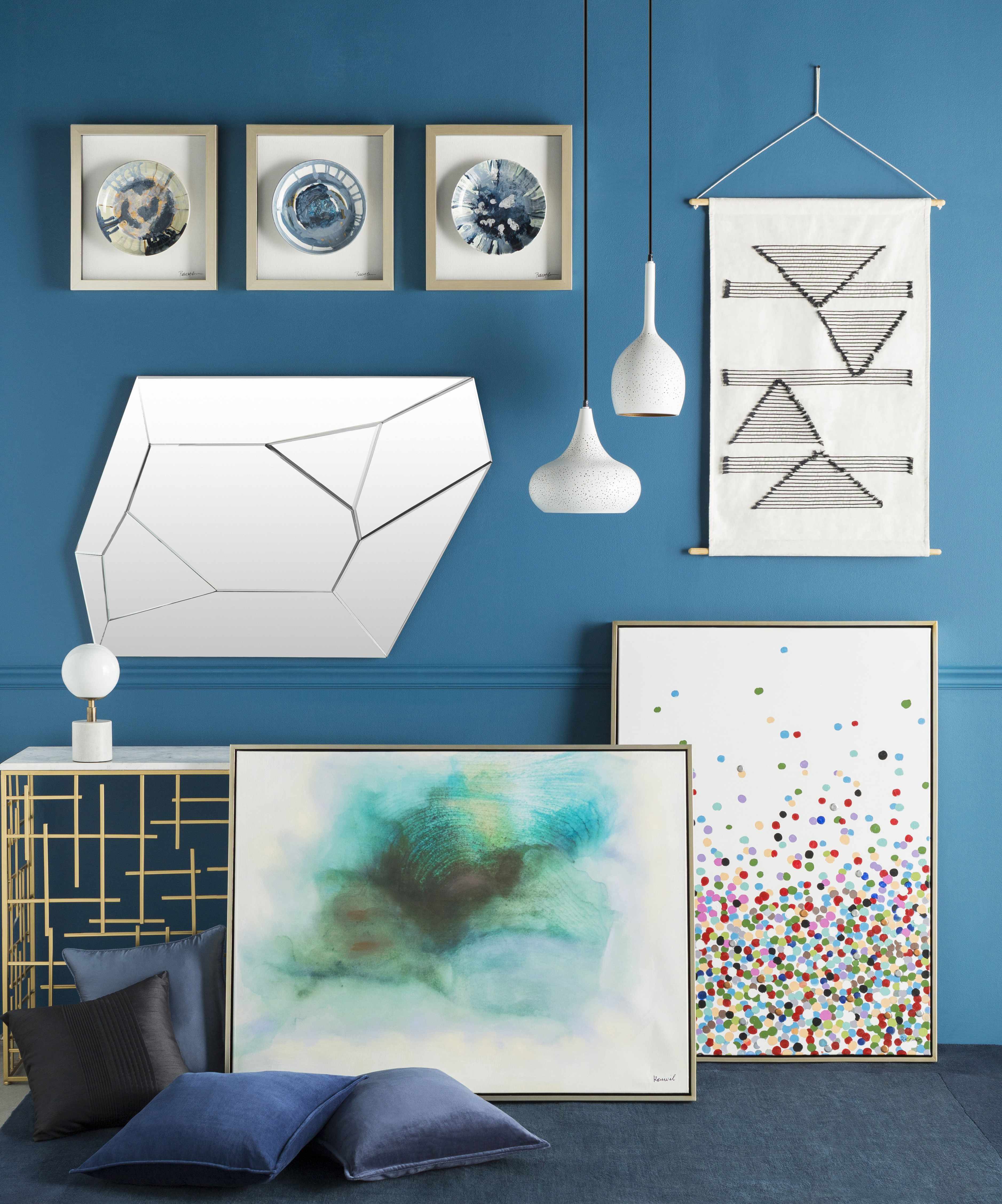 Garber Monochrome Geometric Wall Hanging - Image 3