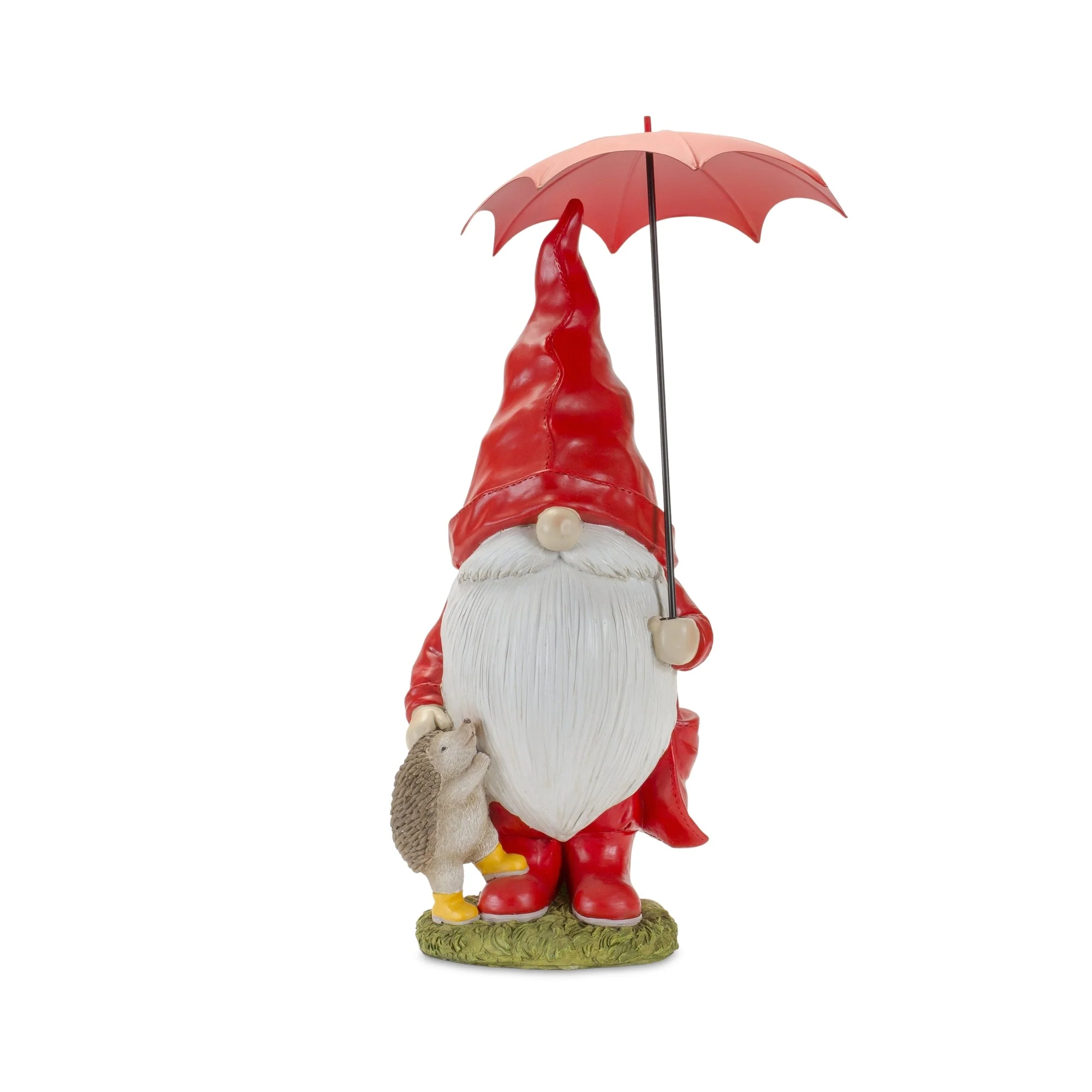 Garden gnome with umbrella and woodland animals (set of 2) - Image 3