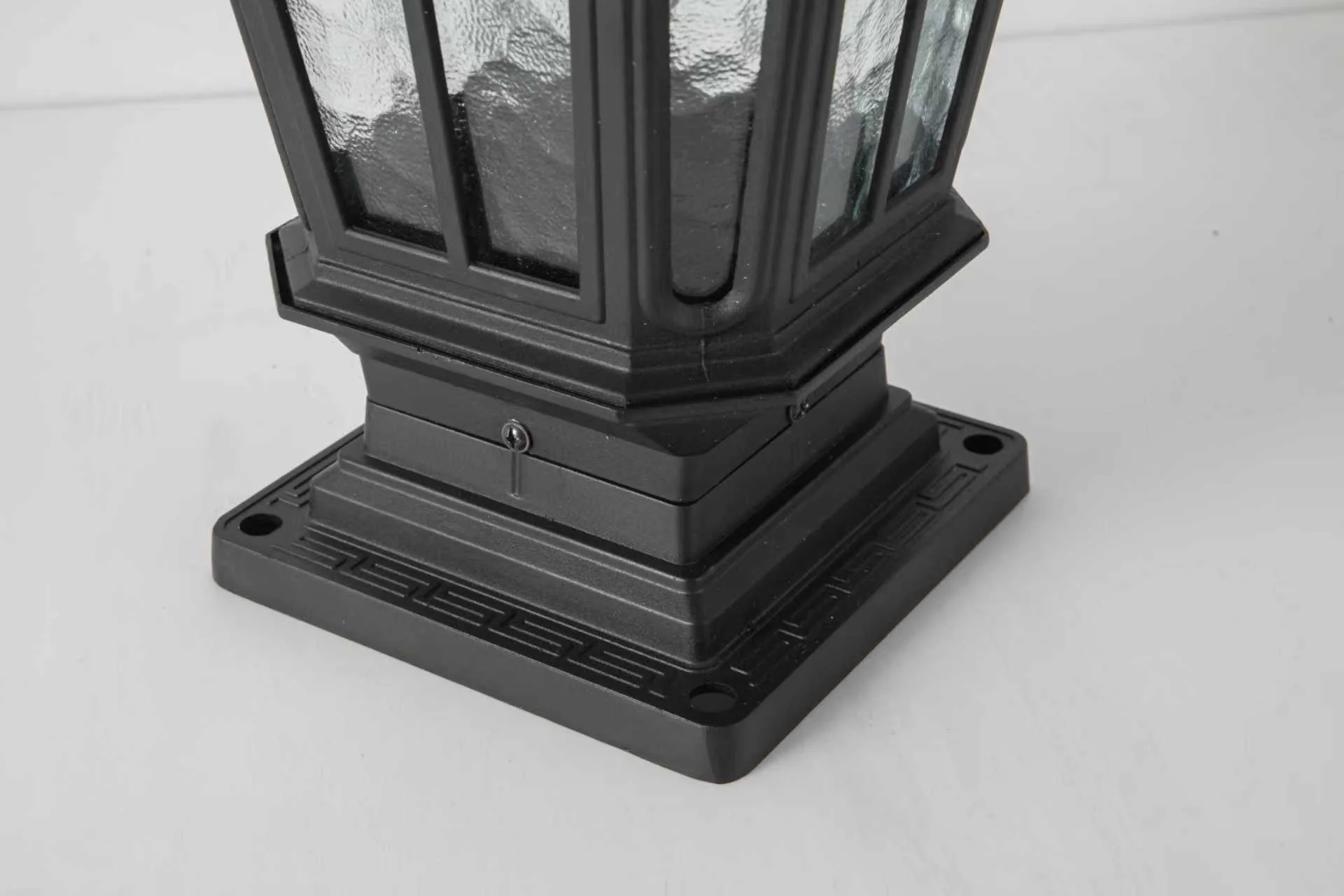 Garden Post Light Black Aluminum Outdoor Column Light - Image 6
