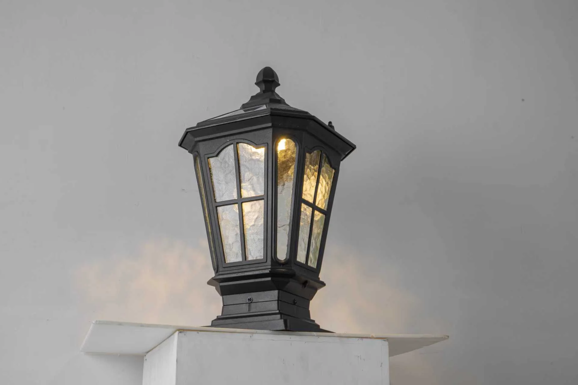 Garden Post Light Black Aluminum Outdoor Column Light - Image 8