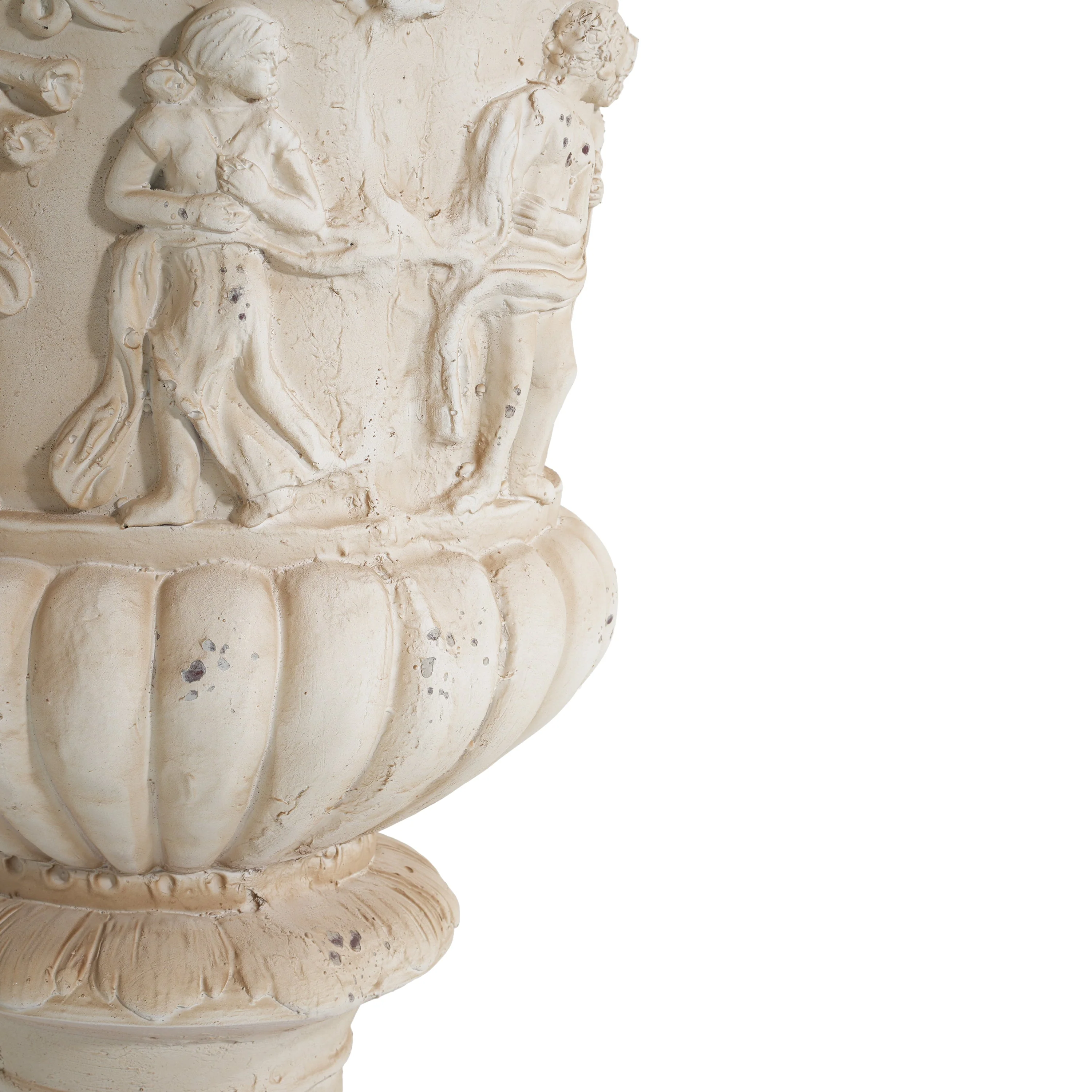Garden Urn, Antique White, 27" H - Image 12