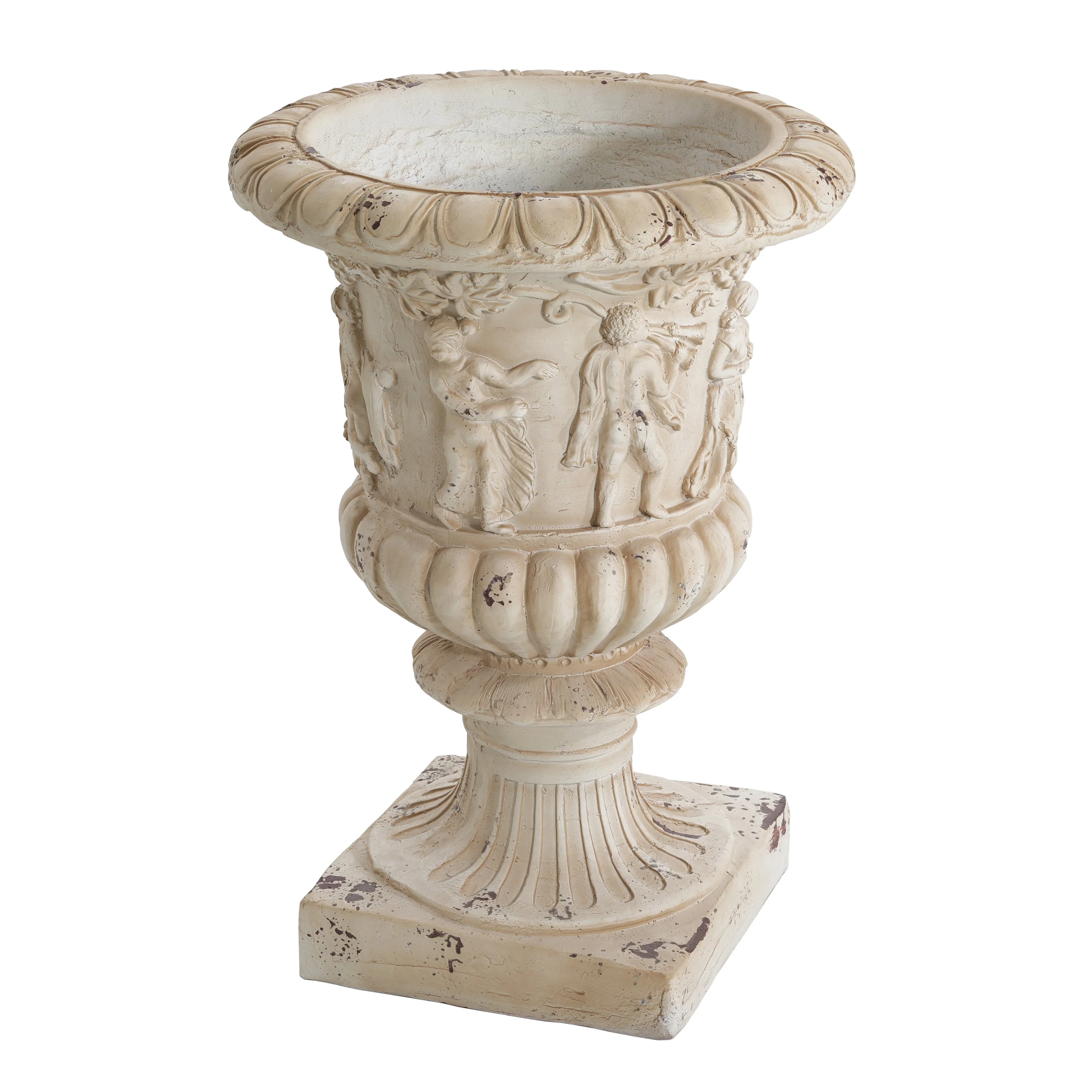 Garden Urn, Antique White, 27" H - Image 13