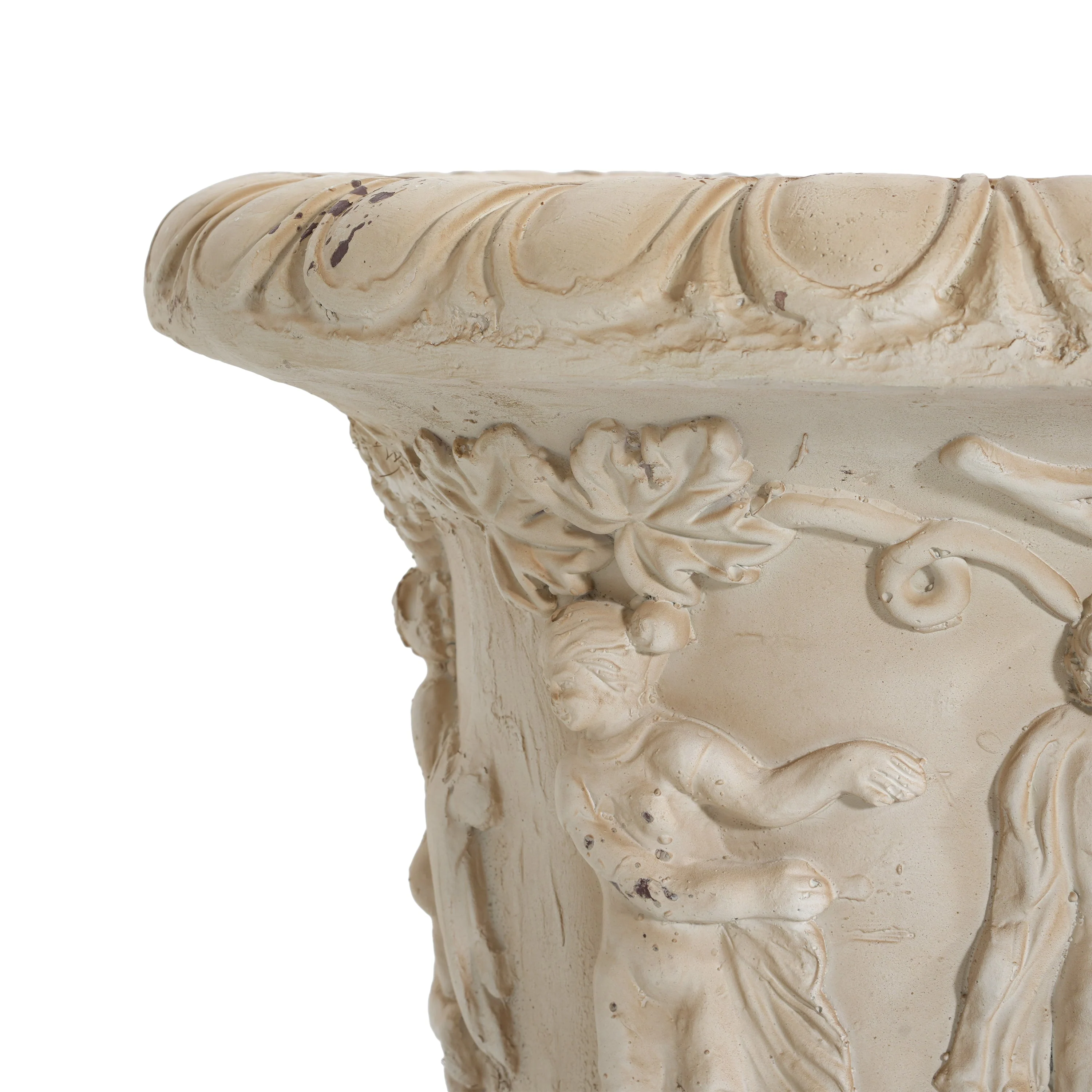 Garden Urn, Antique White, 27" H - Image 4