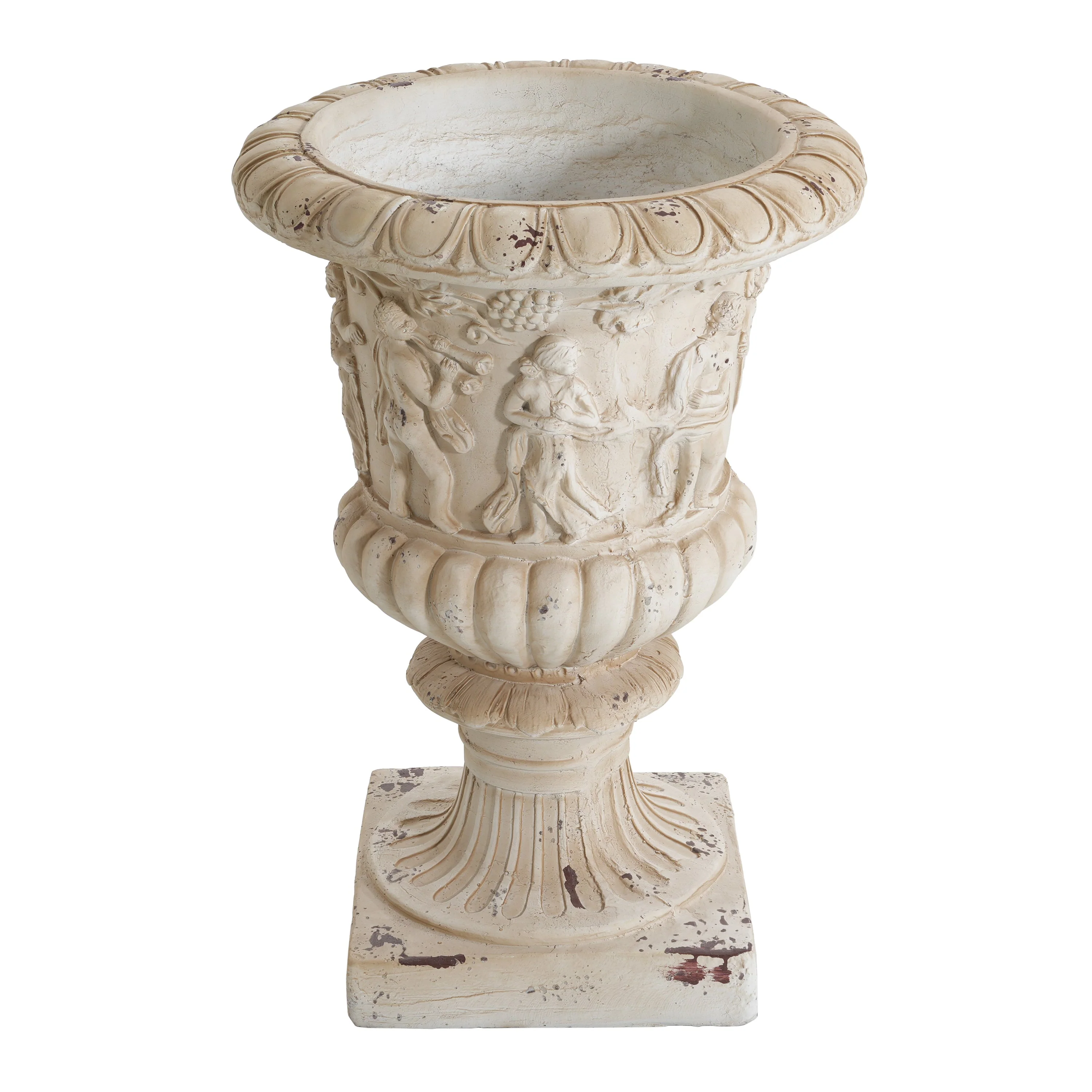 Garden Urn, Antique White, 27" H - Image 6