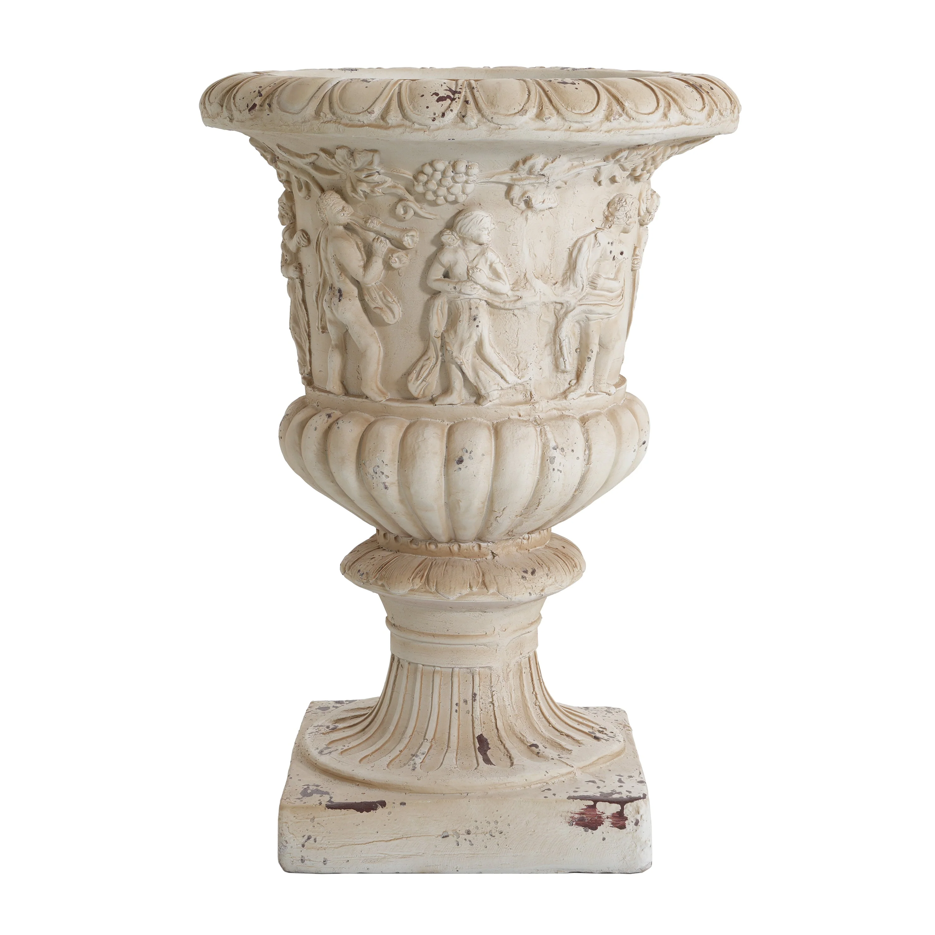 Garden Urn, Antique White, 27" H - Image 7